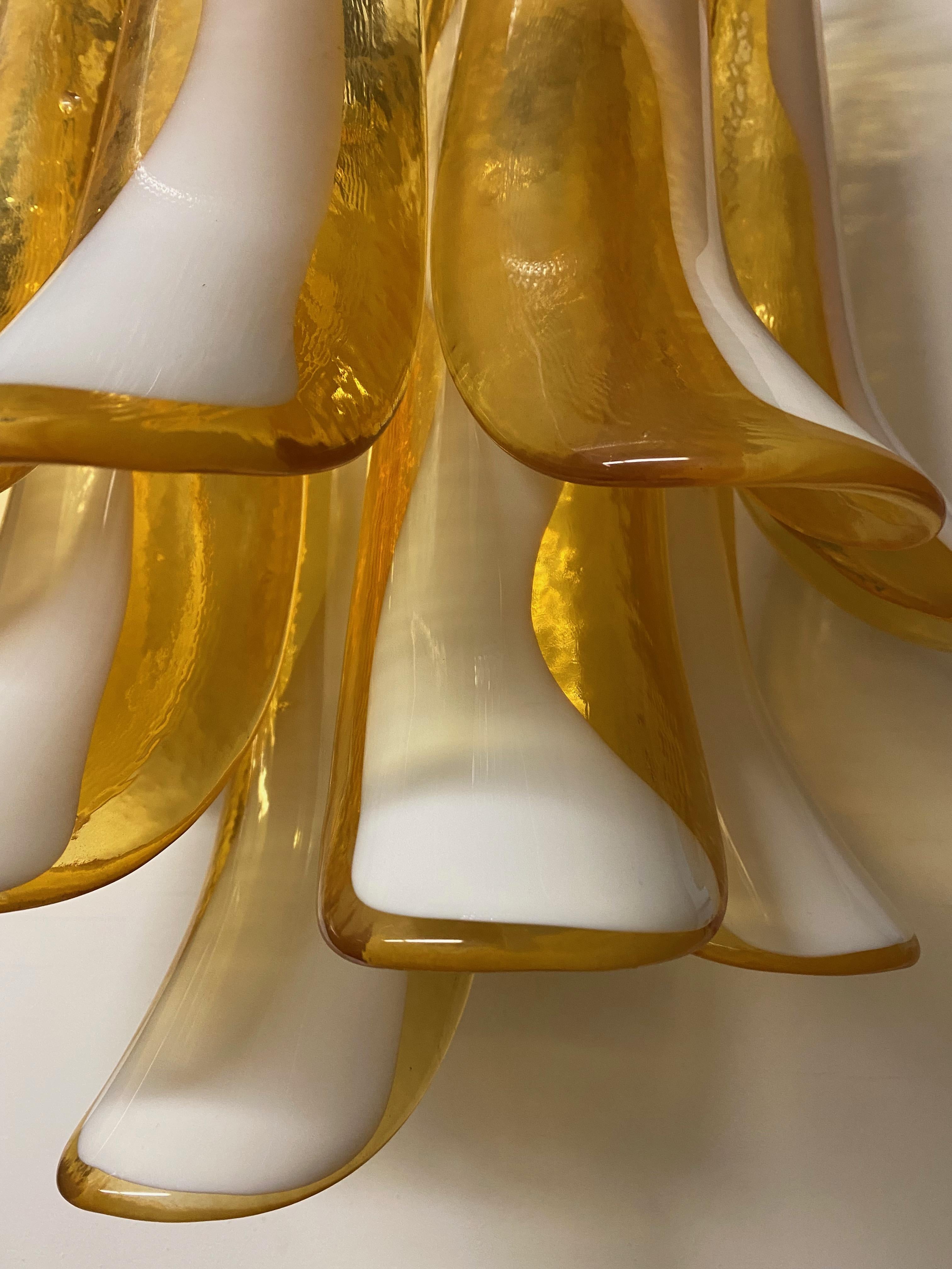 Pair of Mid Century Murano Glass Sconces For Sale 1
