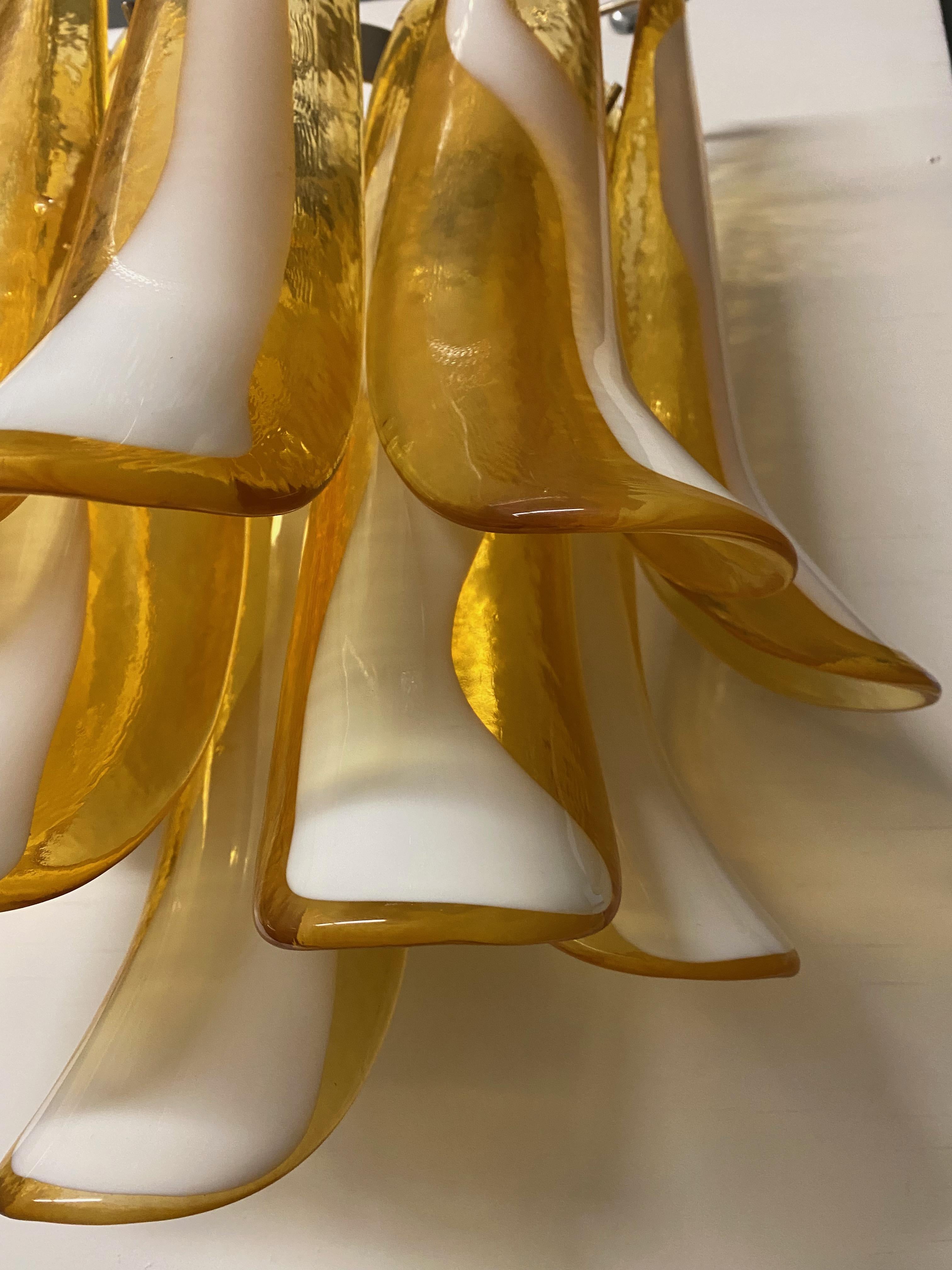 Pair of Mid Century Murano Glass Sconces For Sale 2