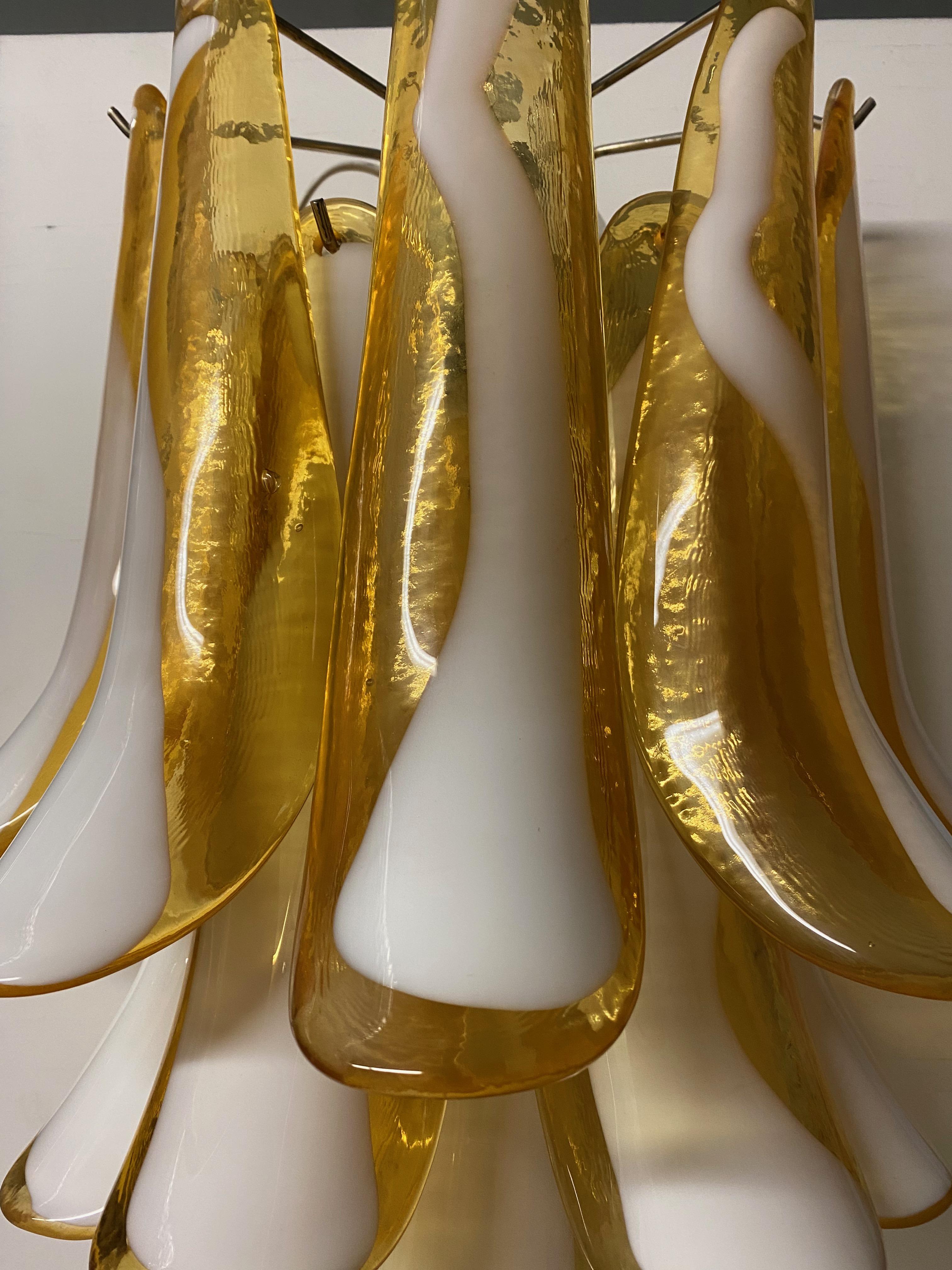 Pair of Mid Century Murano Glass Sconces For Sale 4