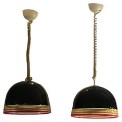 Pair of Mid-Century Murano Glass Suspensions by Roberto Pamio and Renato Toso