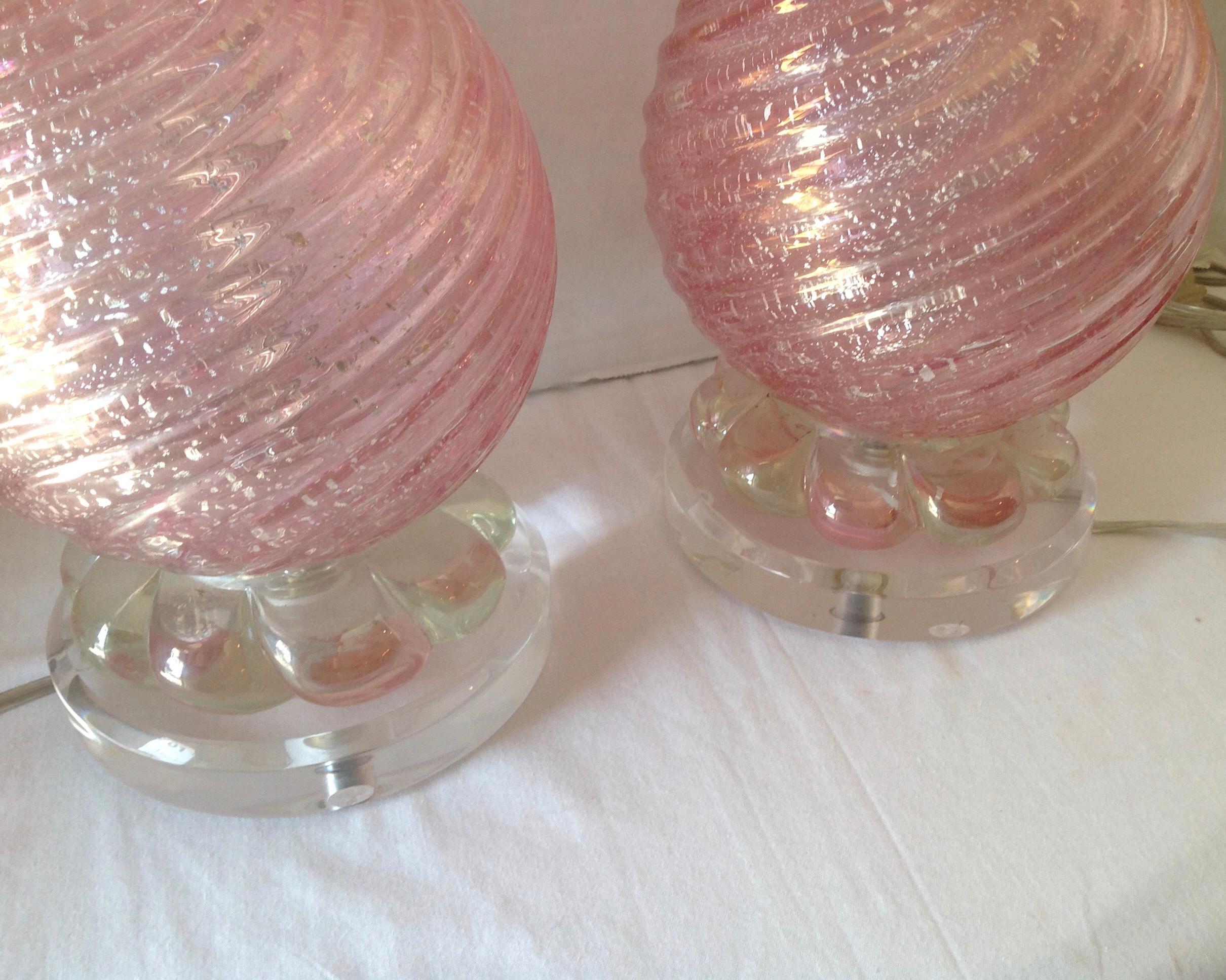 Pair of Midcentury Murano Lamps 2