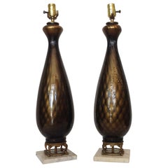 Pair of Midcentury Murano Lamps