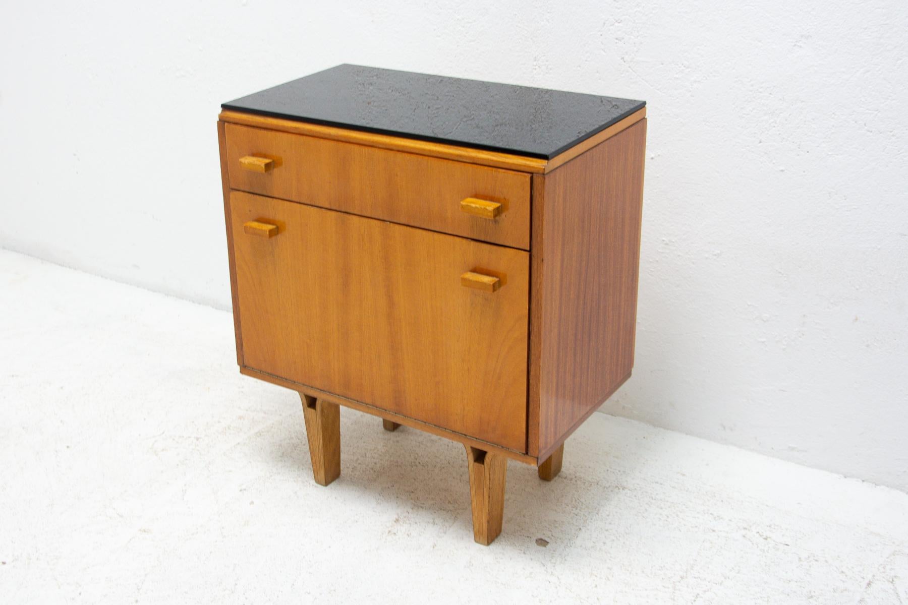 Pair of Mid Century Night Stands, Chest of Drawers by Frantisek Mezulanik, 1970 2