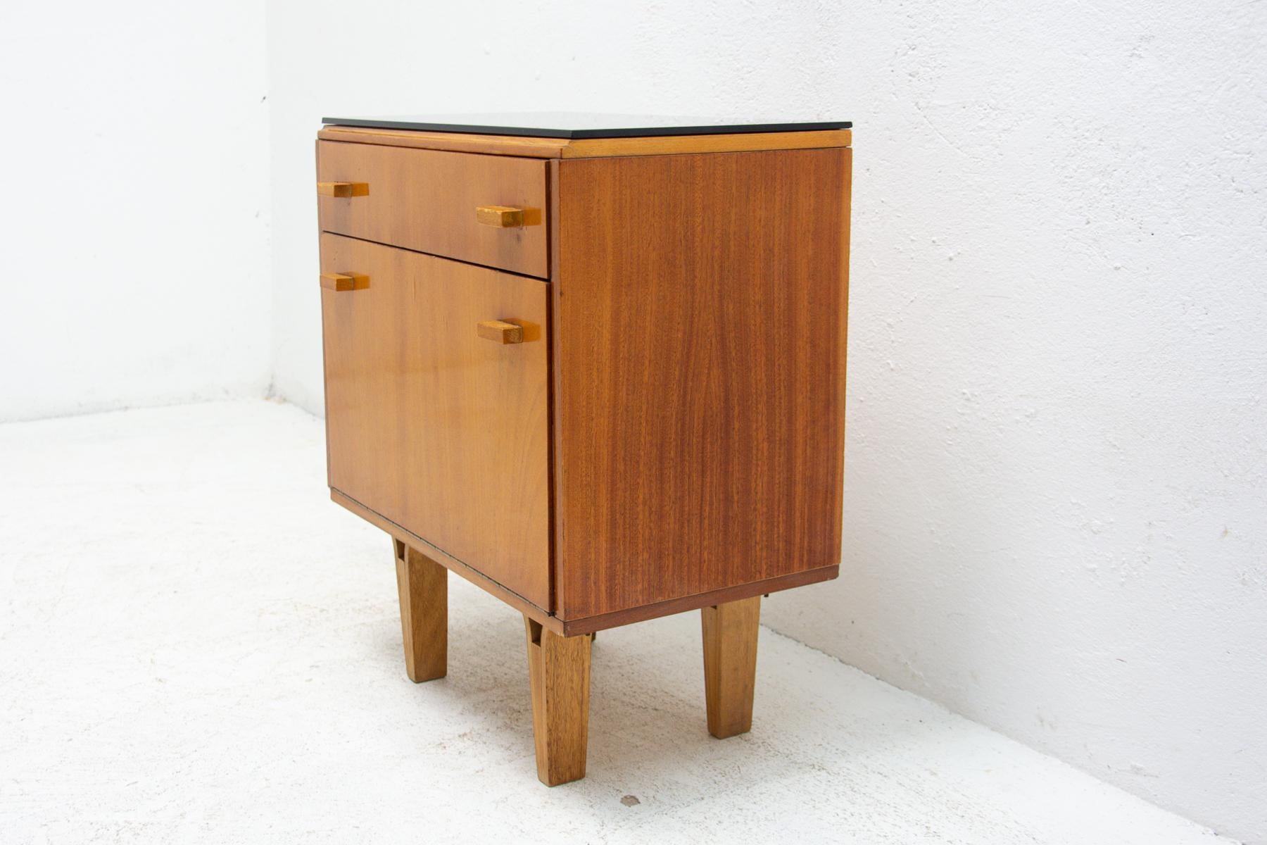 Pair of Mid Century Night Stands, Chest of Drawers by Frantisek Mezulanik, 1970 4