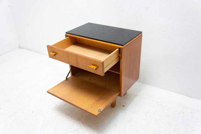 Pair of Mid Century Night Stands, Chest of Drawers by Frantisek Mezulanik, 1970 For Sale 9