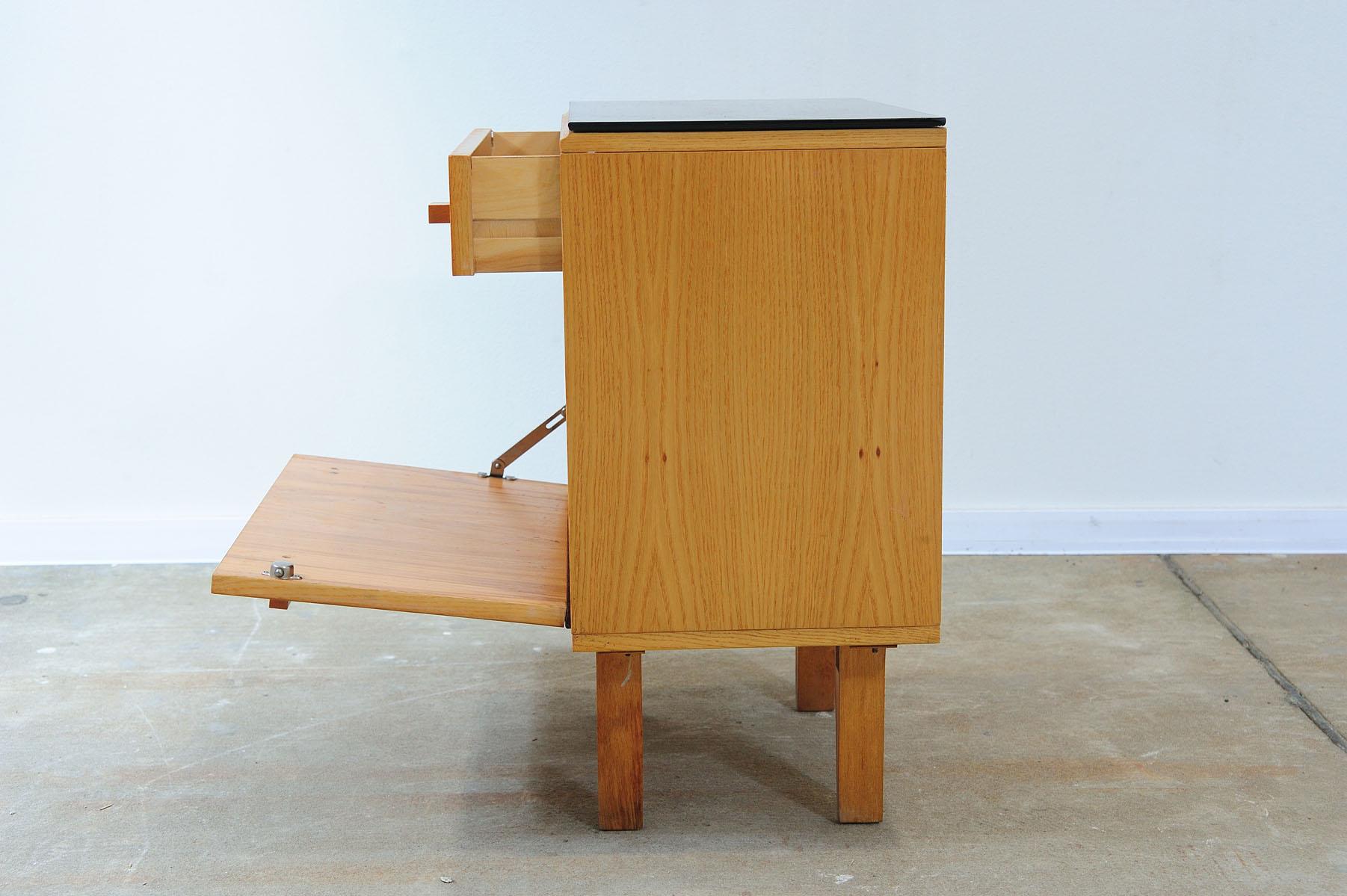  Pair of Mid century night stands, chest of drawers by Frantisek Mezulanik, 1970 12