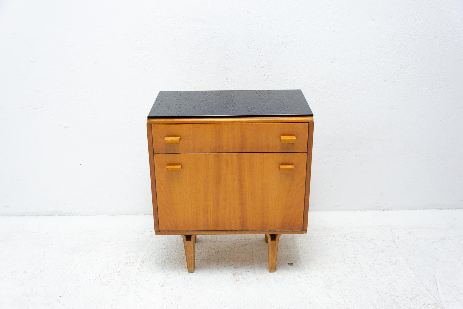 Pair of Mid Century Night Stands, Chest of Drawers by Frantisek Mezulanik, 1970 1
