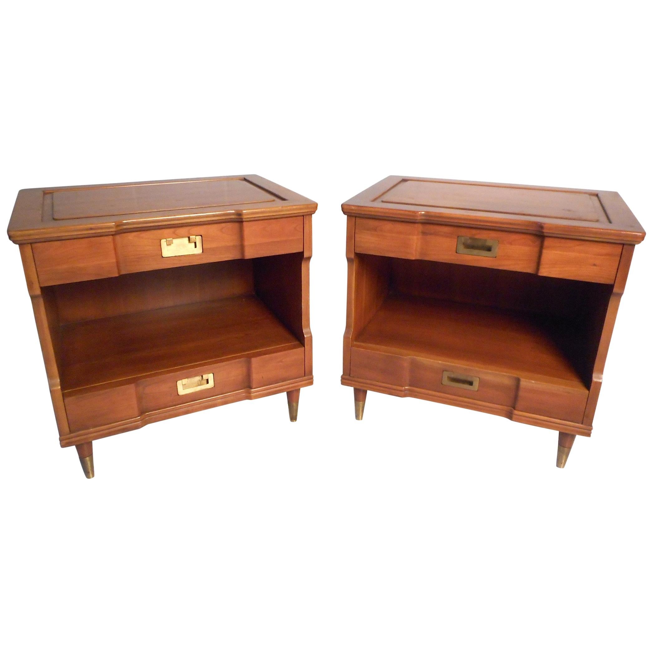 Pair of Midcentury Nightstands by John Widdicomb