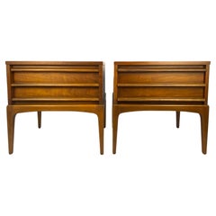 Vintage Pair of Mid Century Nightstands Paul McCobb Style Bedside Tables, Refinished