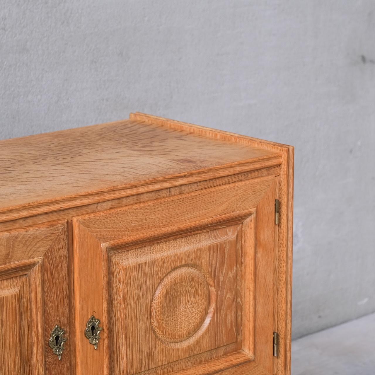 Pair of Mid-Century Oak Danish Bedside Cabinets attr. to Henning Kjaernulf 1