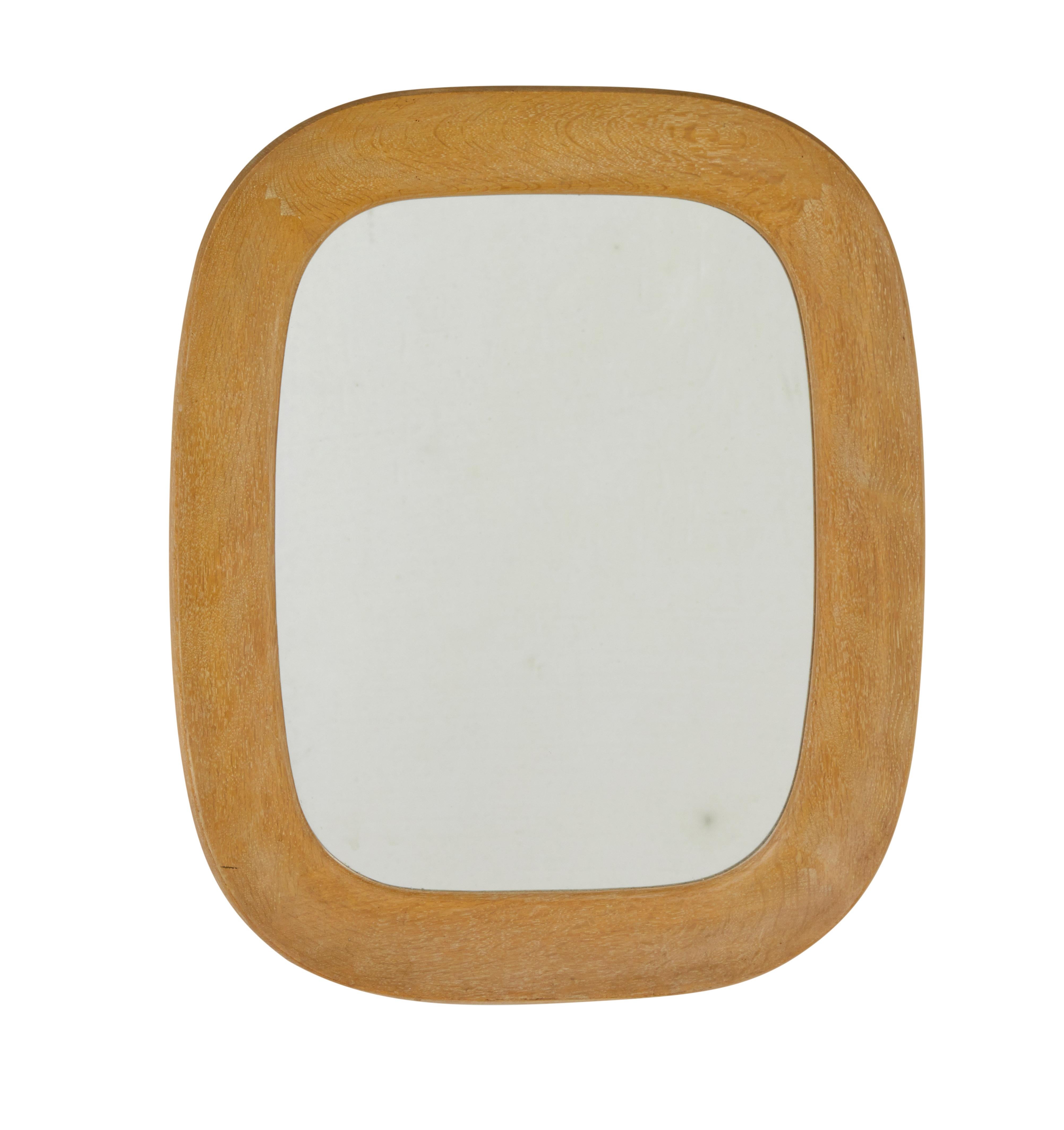 Mid-Century Modern Pair of mid century oak Swedish mirrors by Fröseke nybrofabriken