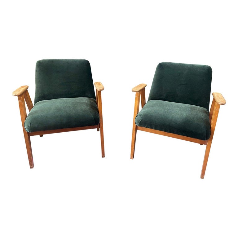 Pair of Mid Century Occasional Chairs For Sale at 1stDibs