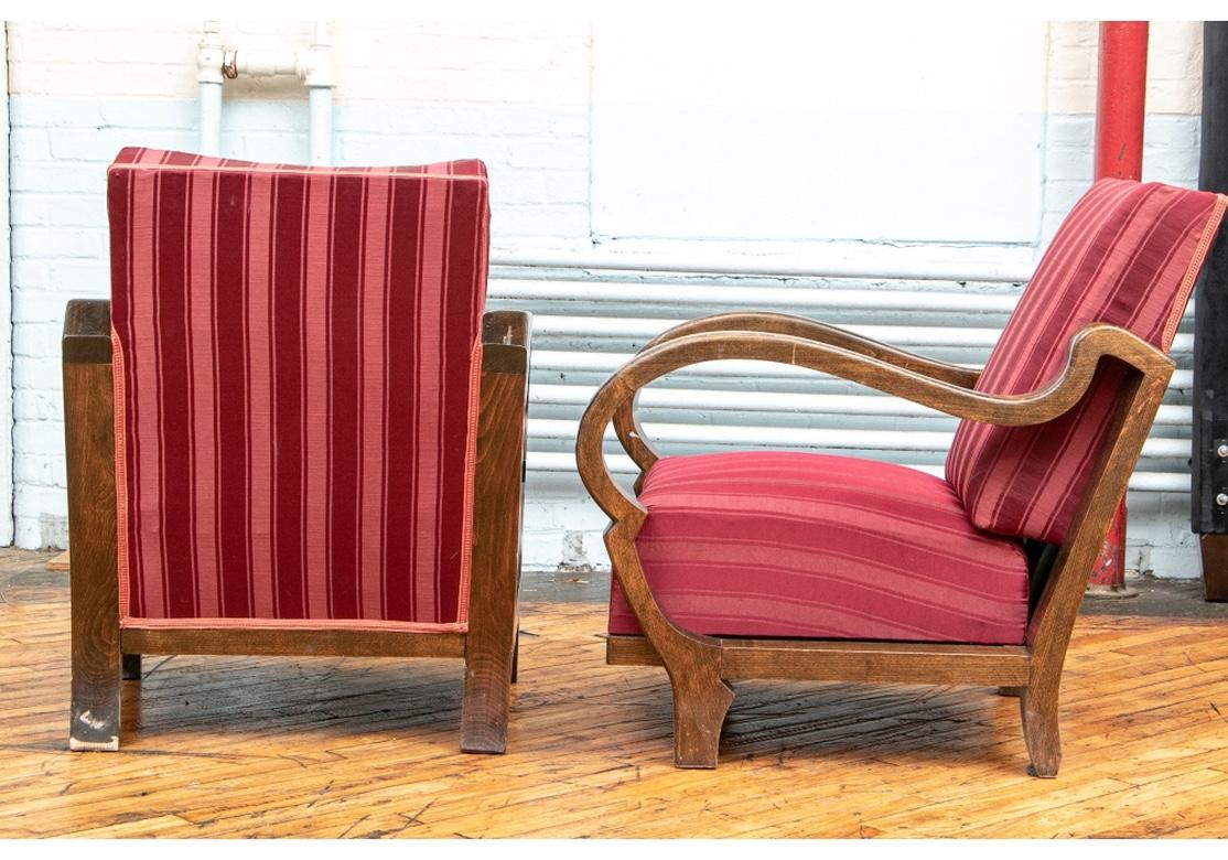 Pair of Mid-Century Ocean Liner Lounge Chairs For Sale 8