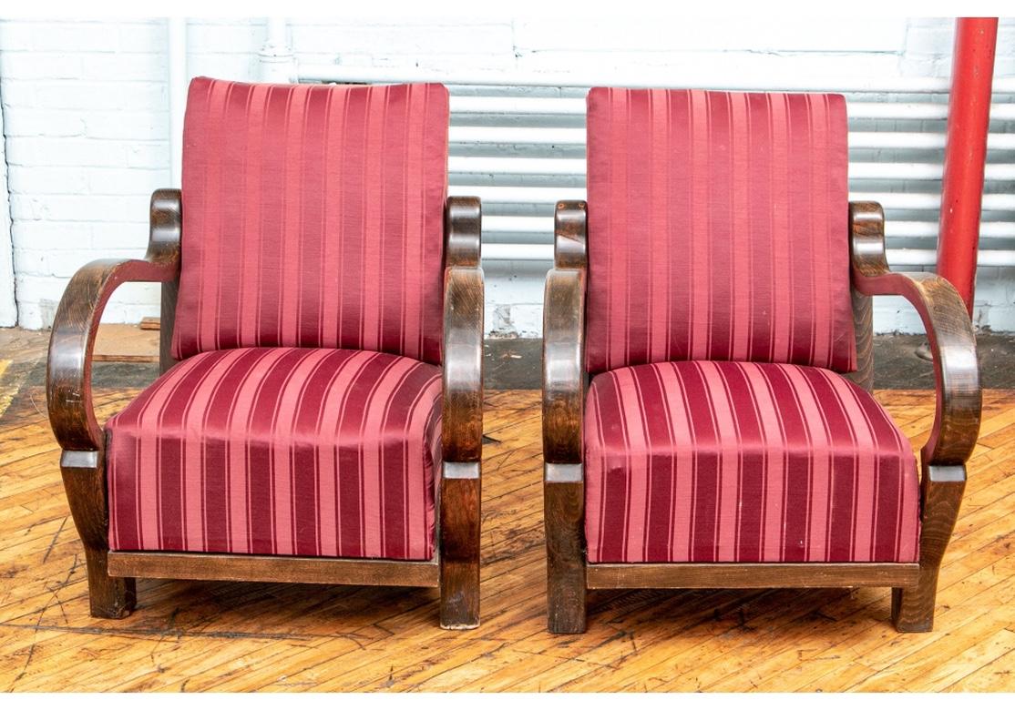 Mid-20th Century Pair of Mid-Century Ocean Liner Lounge Chairs For Sale