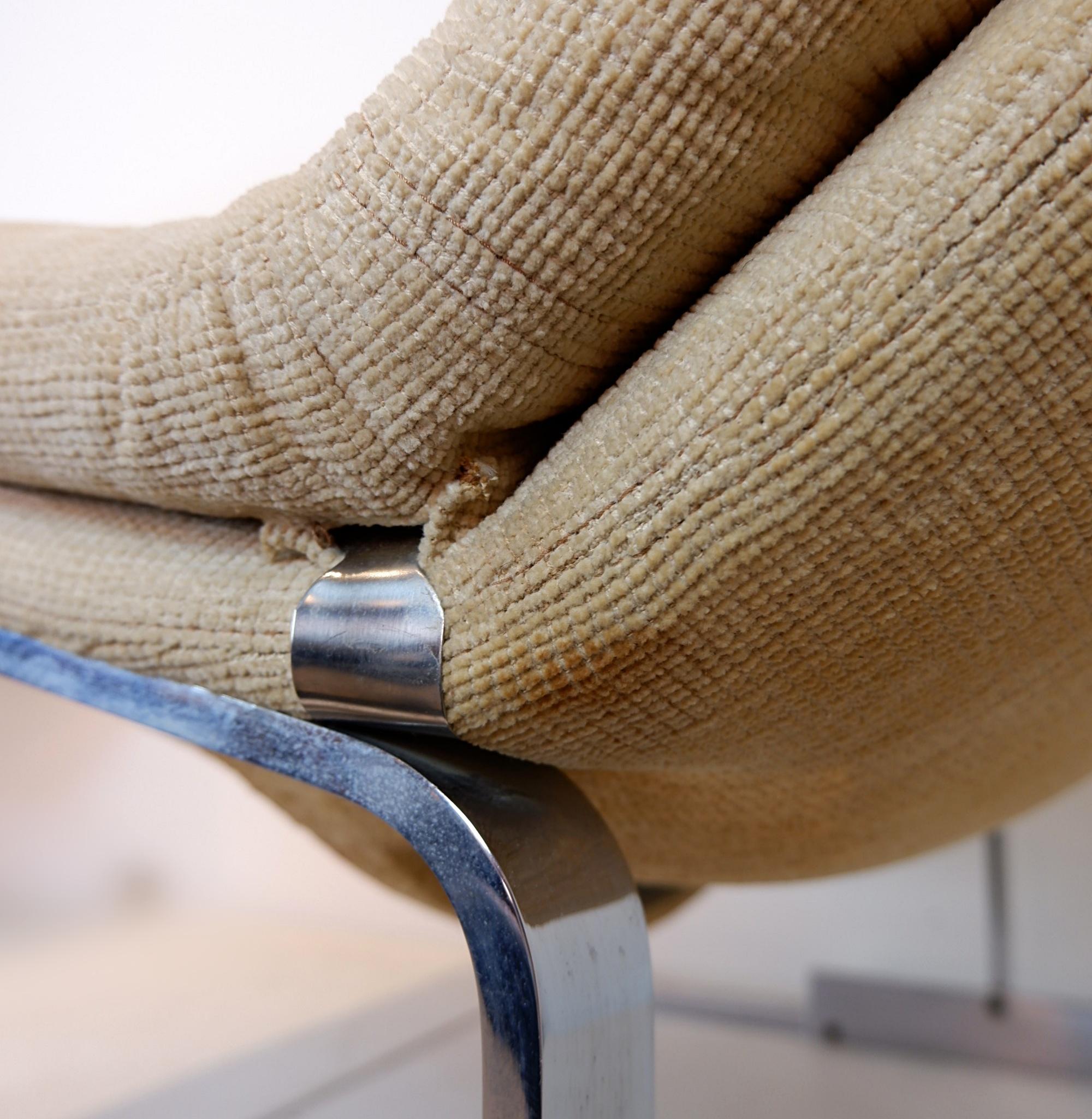 Paire de fauteuils Onda du milieu du siècle, Saporiti, Italie Bon état - En vente à Brussels , BE