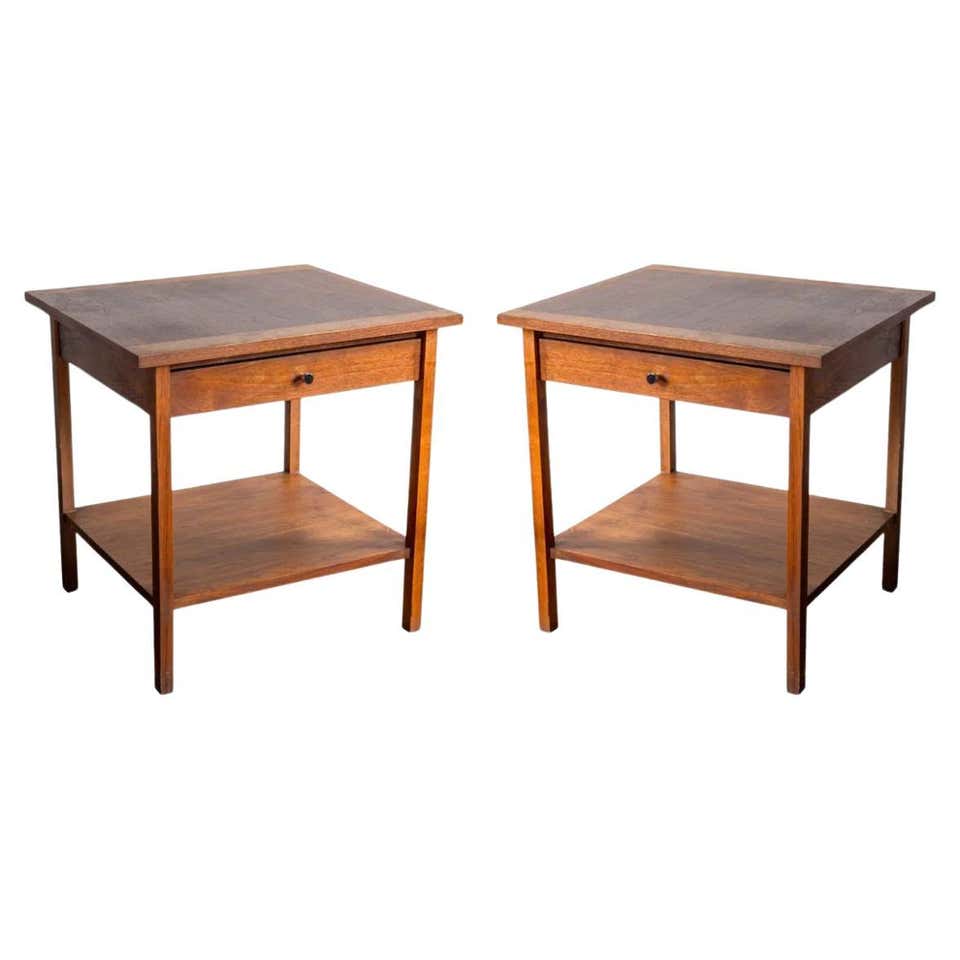 Pair of Mid Century Modern Night Tables by Lane C 1965 For Sale at