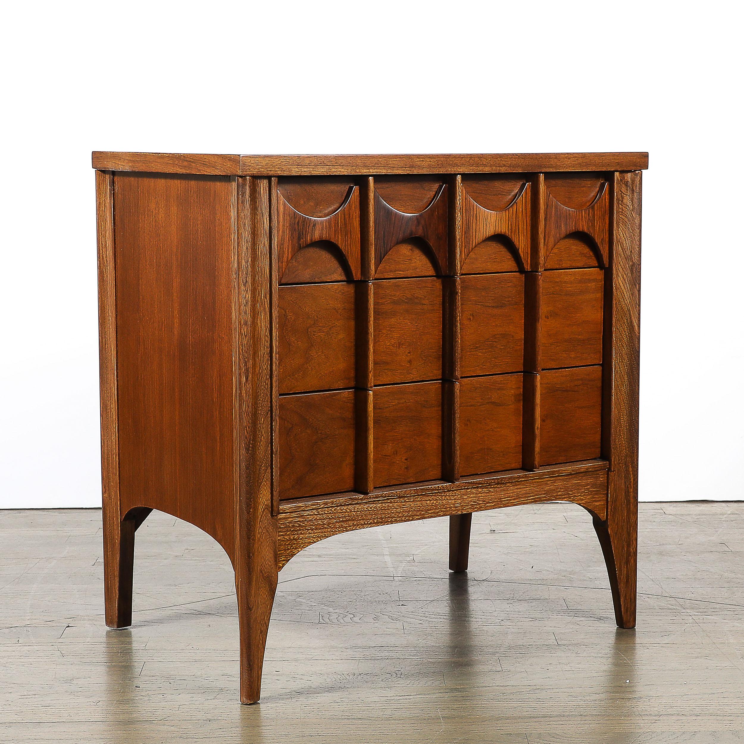 Pair of Mid-Century Perspecta Nightstands W/ Sculptural Front by Kent Coffey For Sale 4