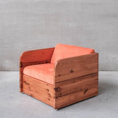 Pareja de sillones de pino de mediados de siglo, atribuidos a Ate Van Apeldoorn