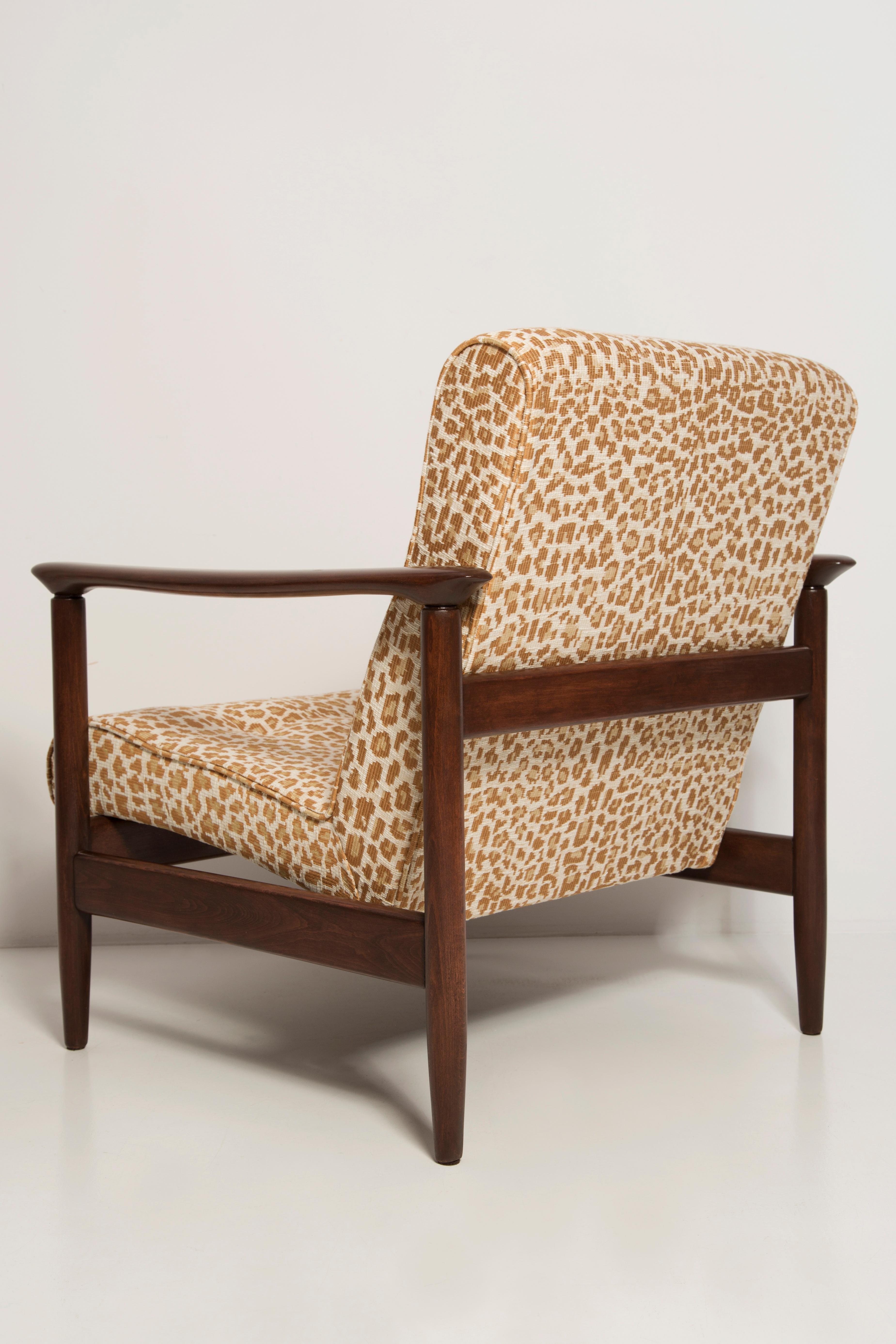Paar Pixel-Leoparden-Sessel aus der Mitte des Jahrhunderts, GFM 142, Edmund Homa, Europa, 1960er Jahre im Angebot 2