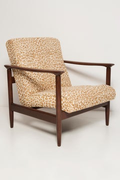 Pair of Mid-Century Pixel Leopard Armchairs, GFM 142, Edmund Homa, Europe, 1960s