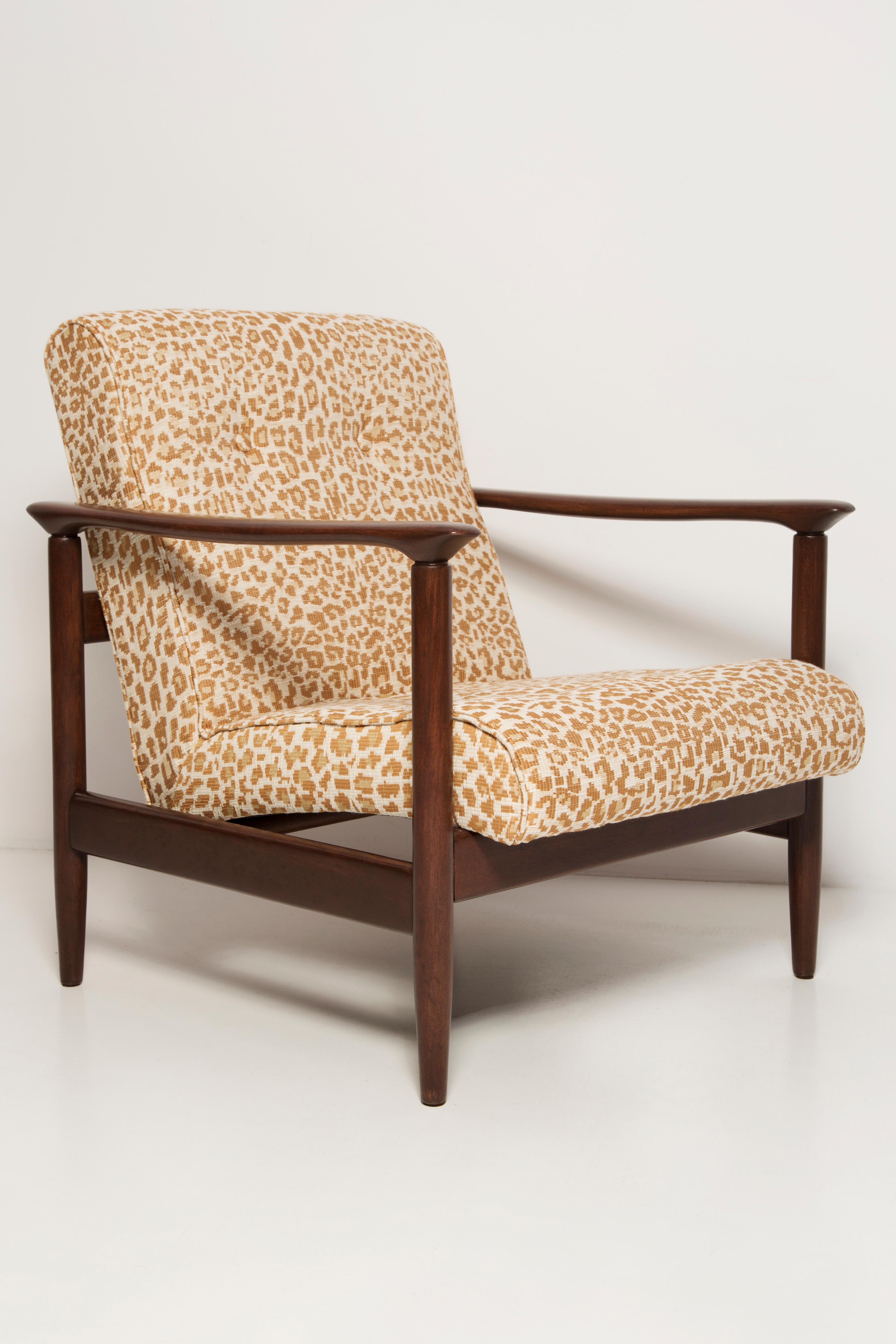 Paar Pixel-Leoparden-Sessel aus der Mitte des Jahrhunderts, GFM 142, Edmund Homa, Europa, 1960er Jahre (Moderne der Mitte des Jahrhunderts) im Angebot