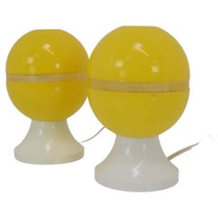 Pair of Mid-Century Plastic Table Lamps, 1970's