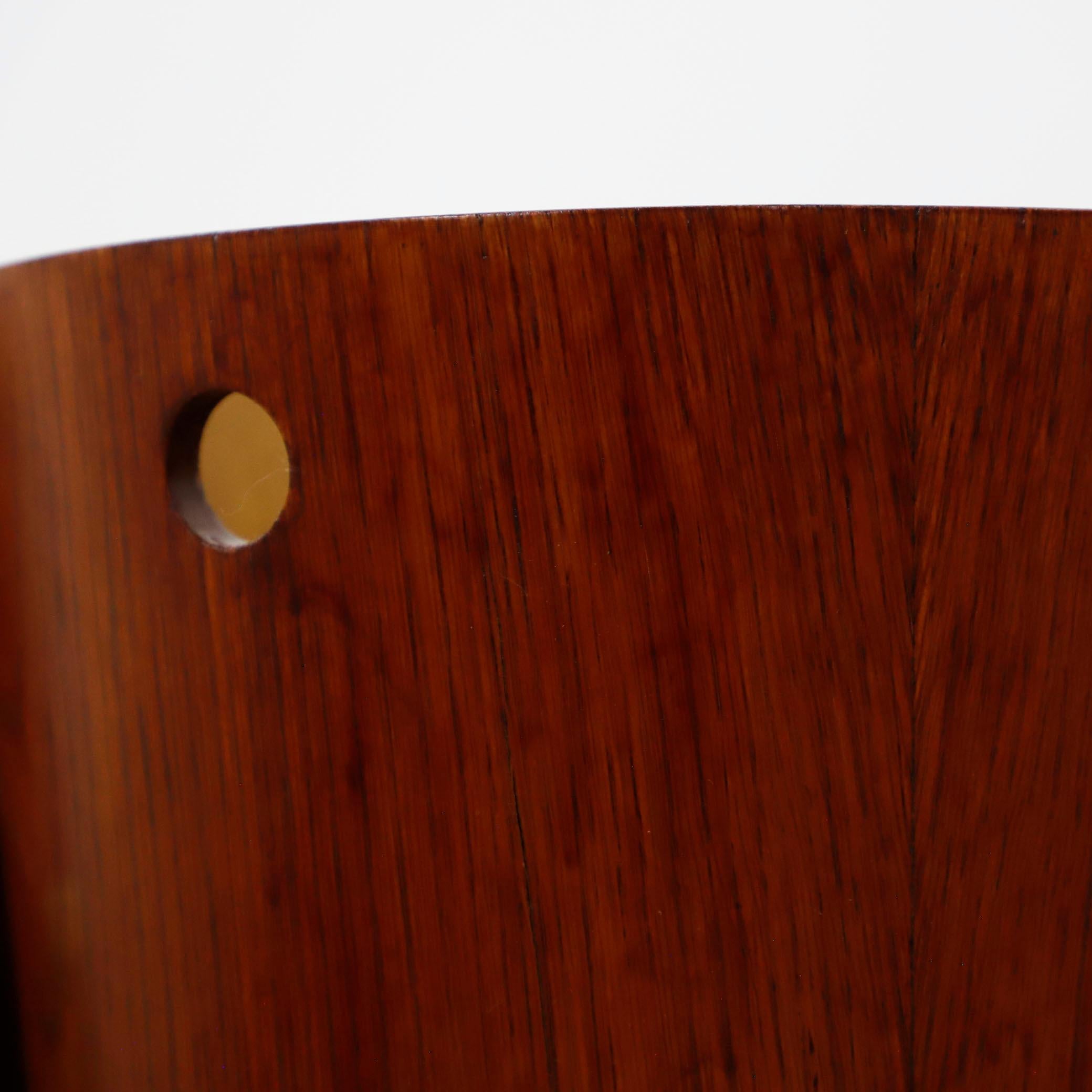 Paar Sperrholz Mülleimer aus der Mitte des Jahrhunderts im Zustand „Gut“ im Angebot in Mexico City, CDMX