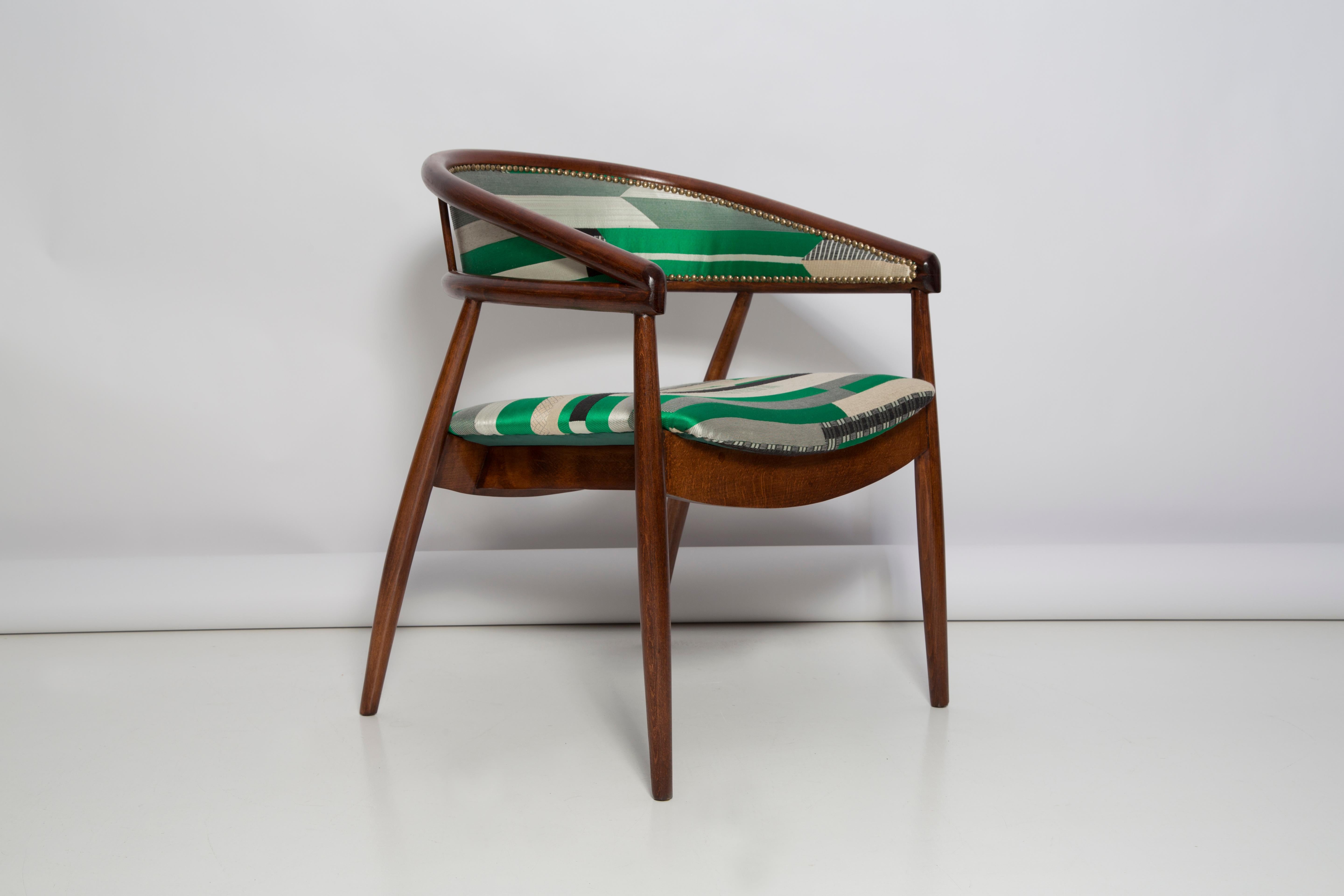 Fait main Paire de fauteuils Radomsko B-3300, Babelia Jacquard, années 1960, Europe en vente