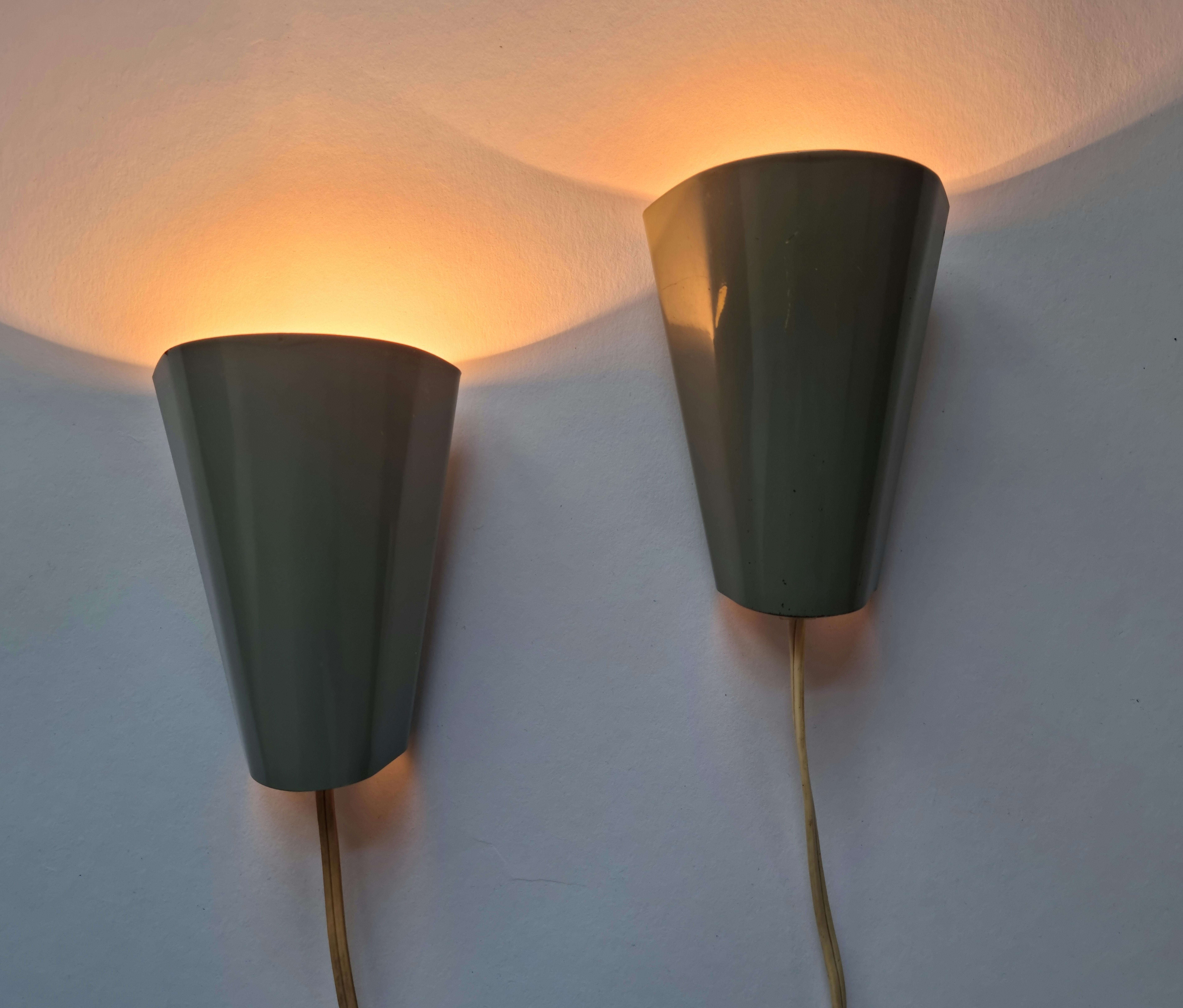 Pair of Mid-Century Rare Wall Lamps Lidokov, Designed by Josef Hurka, 1960s For Sale 2