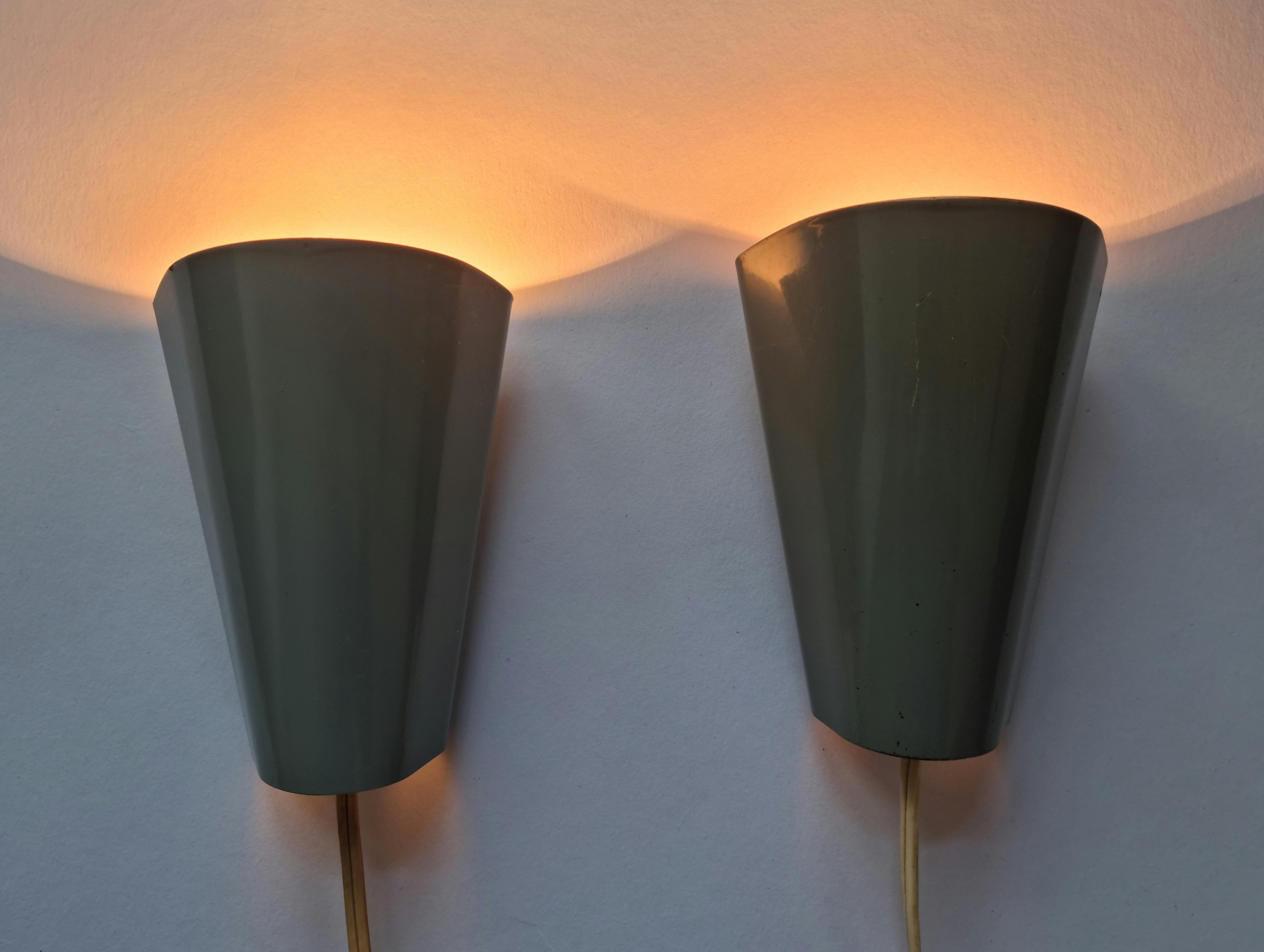 Pair of Mid-Century Rare Wall Lamps Lidokov, Designed by Josef Hurka, 1960s For Sale 3