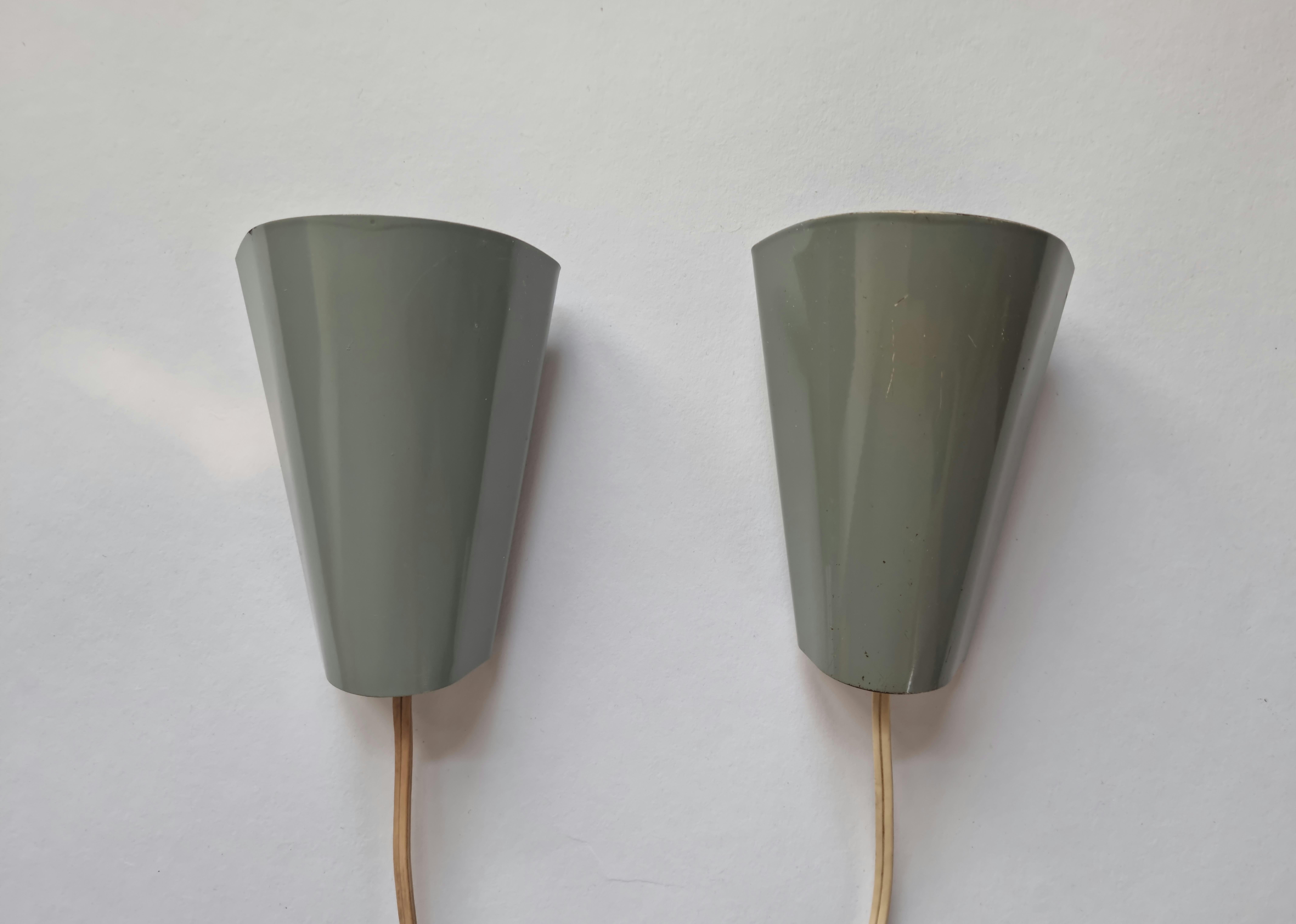 Pair of Mid-Century Rare Wall Lamps Lidokov, Designed by Josef Hurka, 1960s In Good Condition For Sale In Praha, CZ