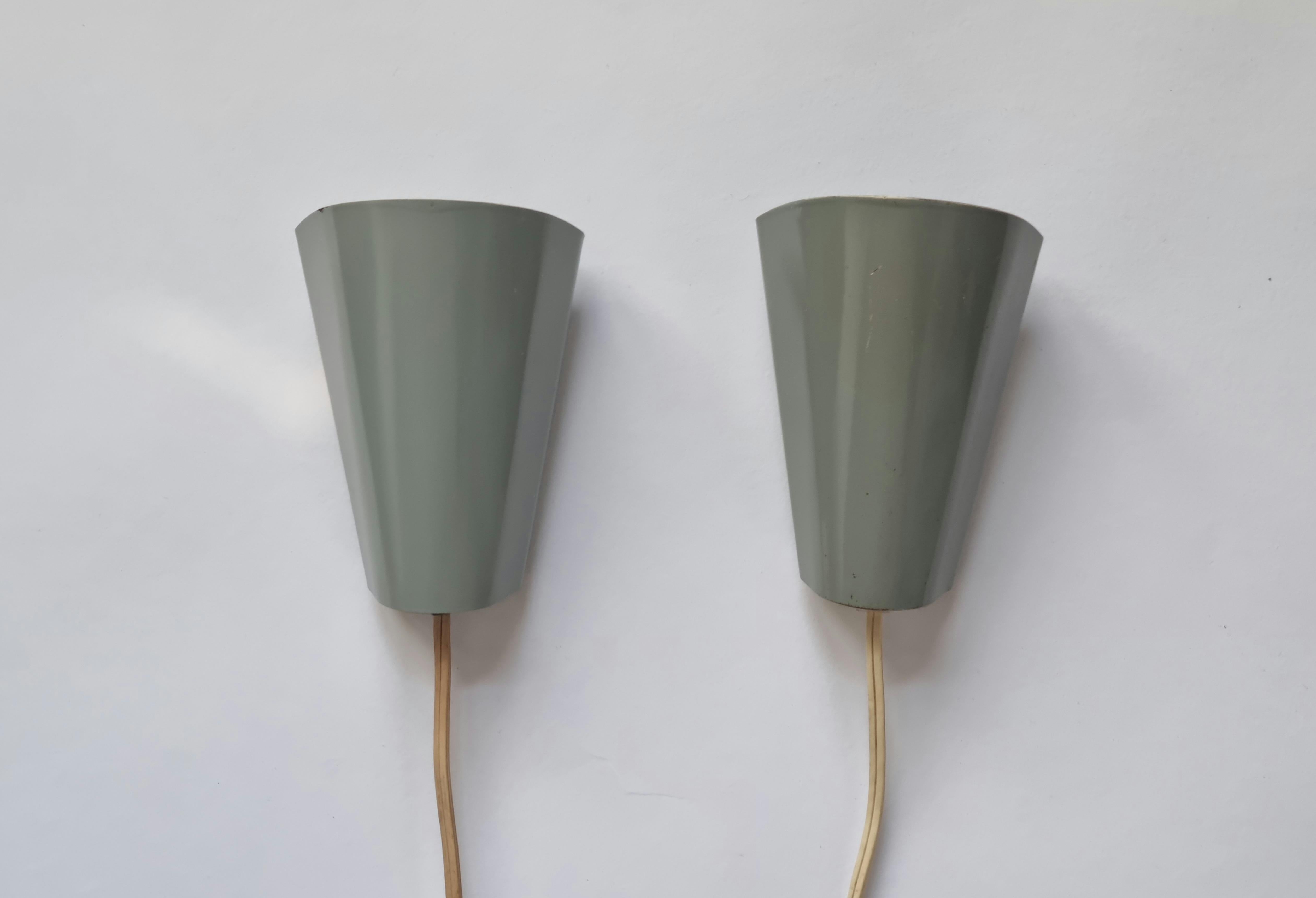 Mid-20th Century Pair of Mid-Century Rare Wall Lamps Lidokov, Designed by Josef Hurka, 1960s For Sale