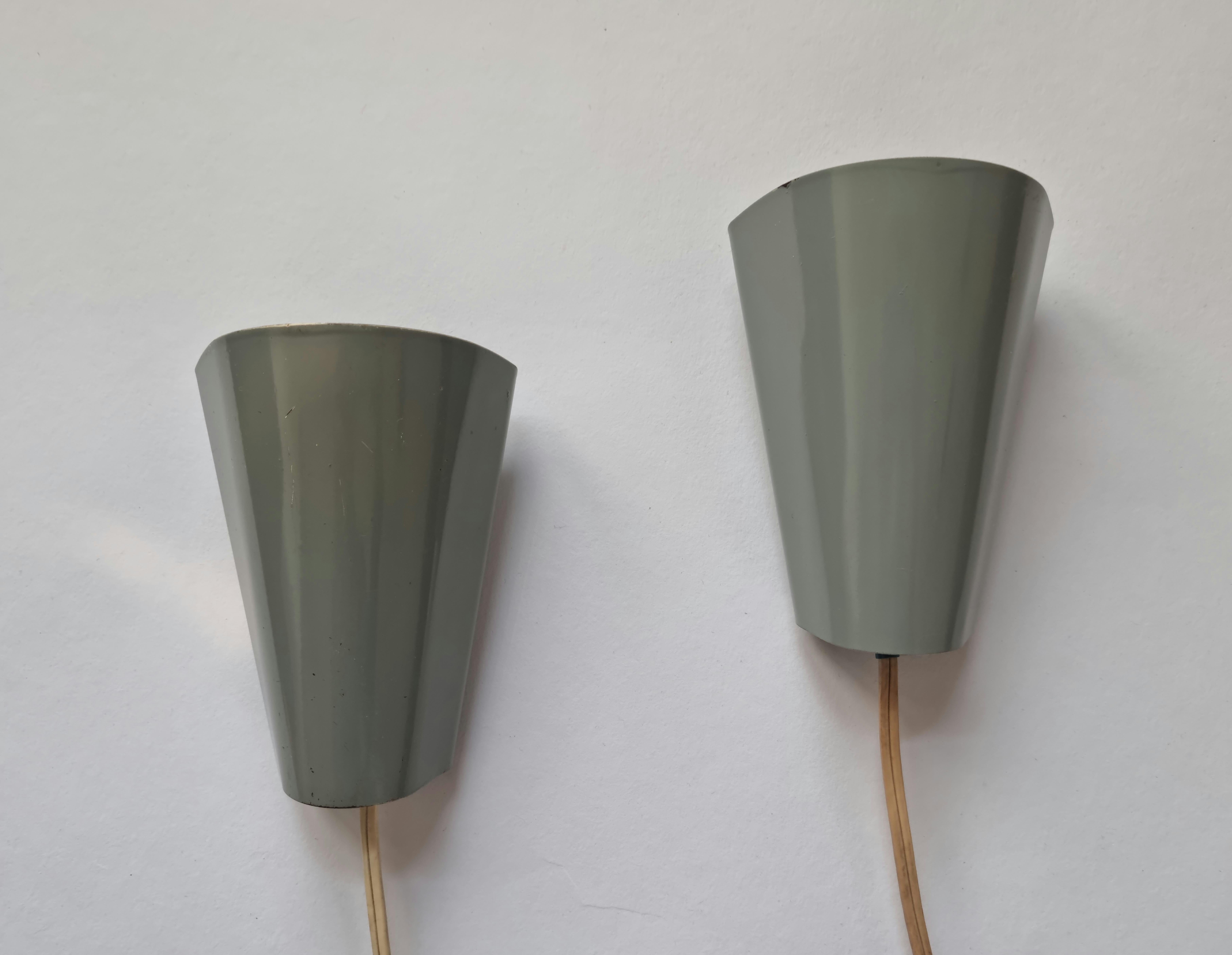 Pair of Mid-Century Rare Wall Lamps Lidokov, Designed by Josef Hurka, 1960s For Sale 1