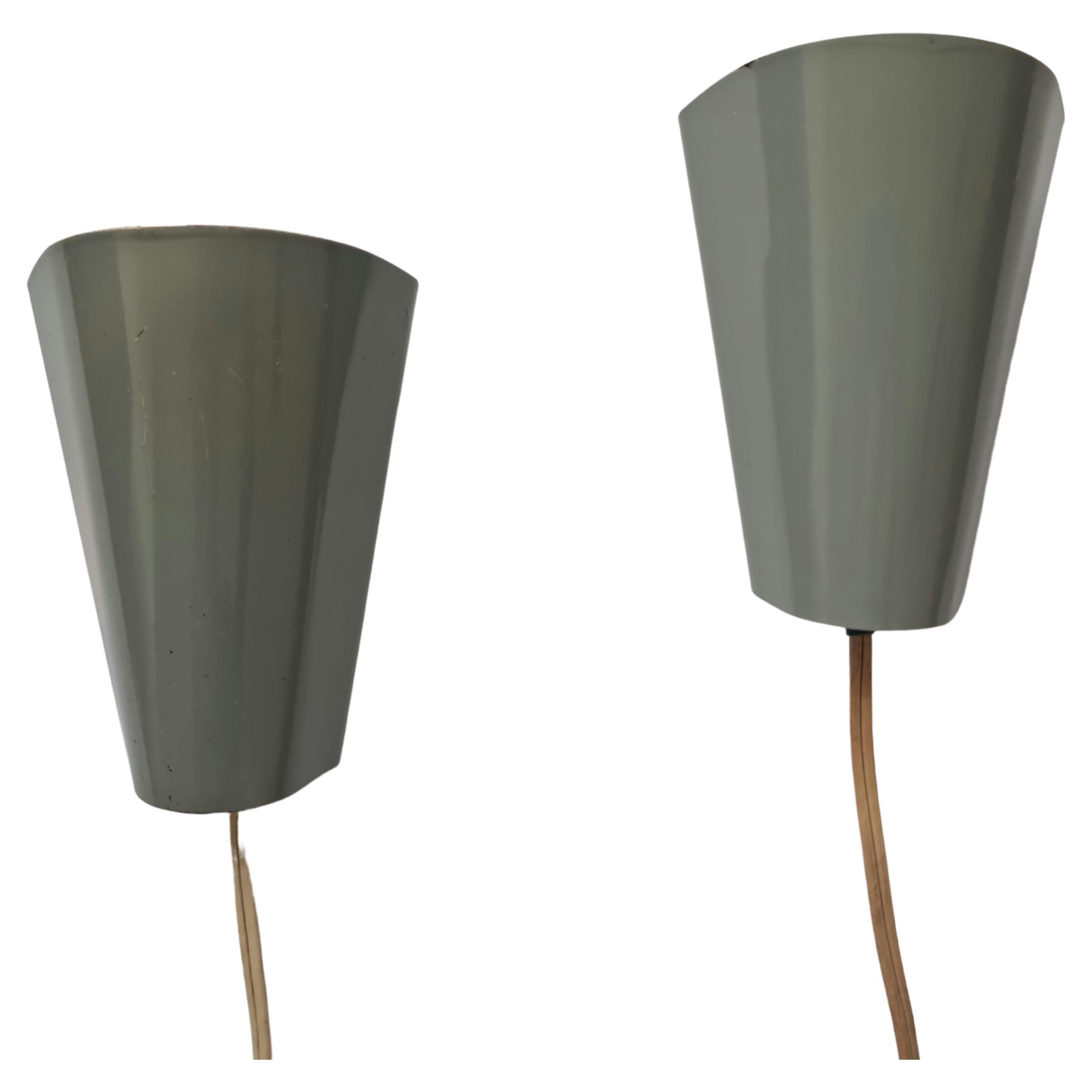 Pair of Mid-Century Rare Wall Lamps Lidokov, Designed by Josef Hurka, 1960s