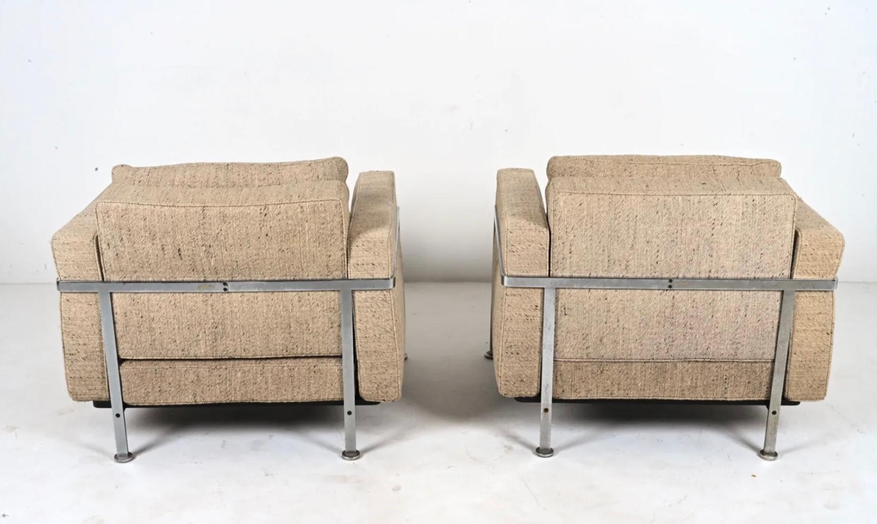 Mid-20th Century Pair of Mid Century Robert Haussmann Lounge chairs for Stendig De Sede For Sale