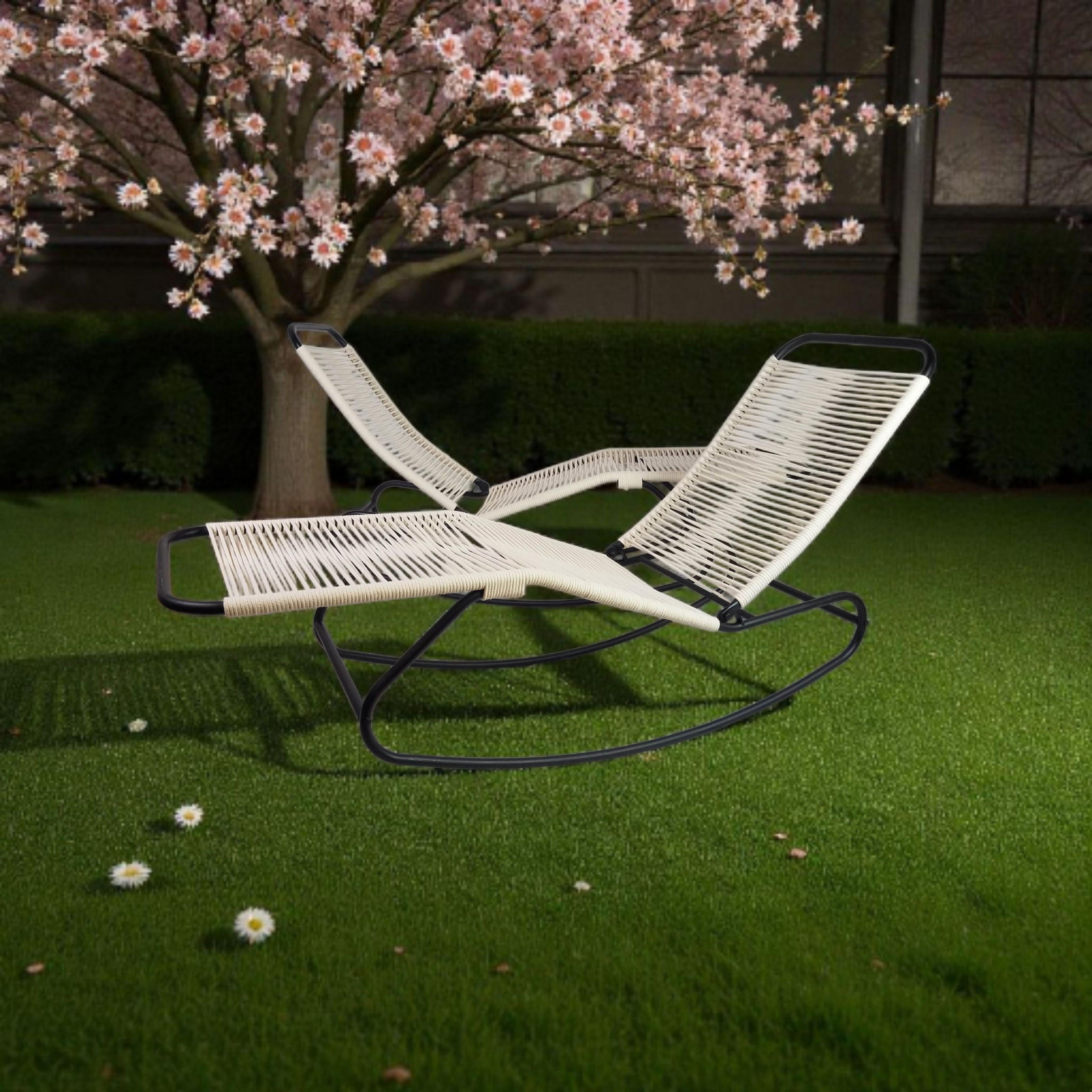 Paire de fauteuils à bascule Walter Lamb Waikiki Lounge Style CA. 1950s en vente 2