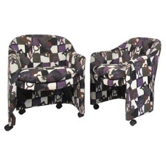 Pair of Mid-century Rolling Chairs by Milo Baughman for Thayer Coggin