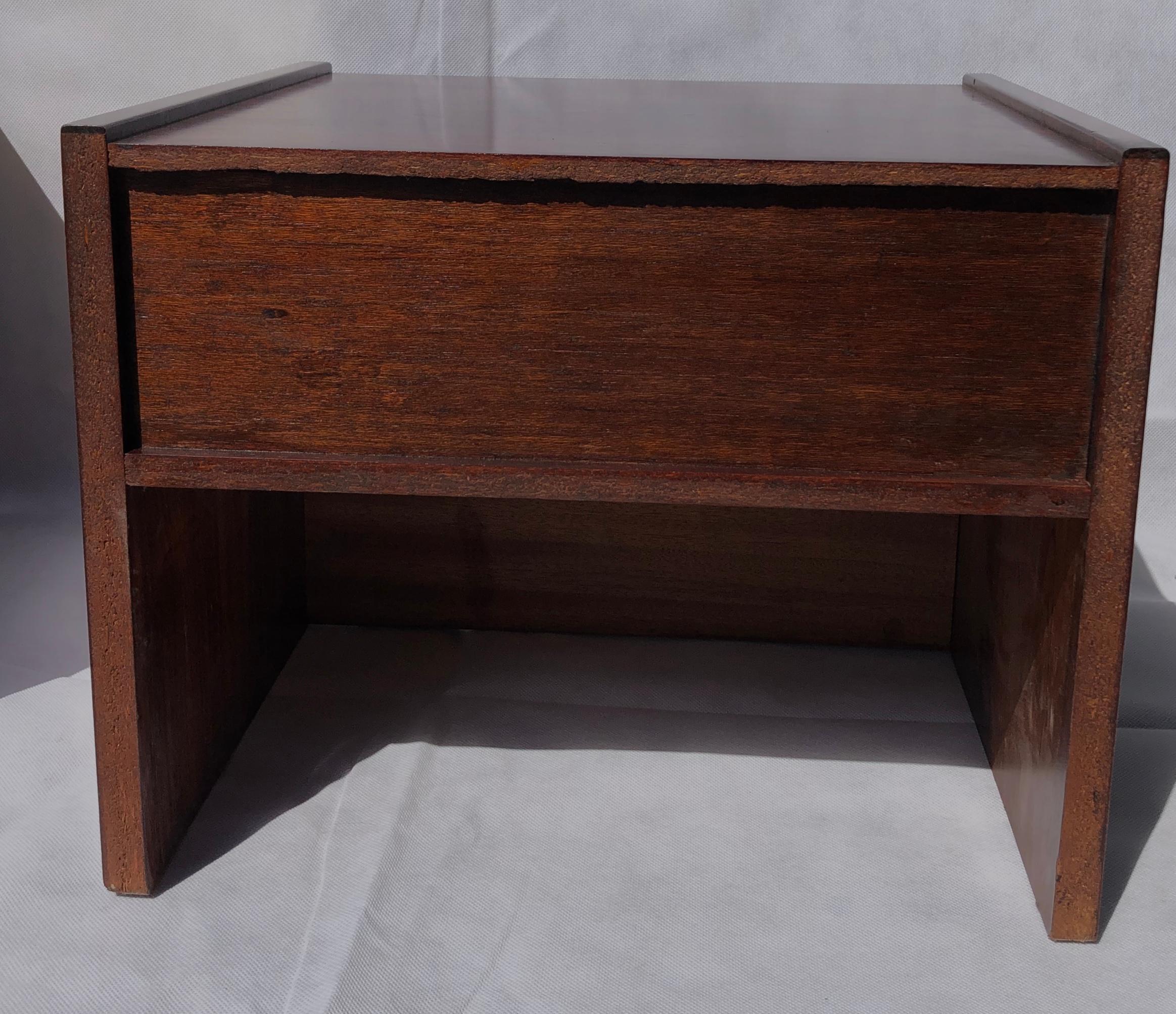Pair of Mid Century Rosewood Bedside Tables / Cube Nightstands, Danish, 1970s 7