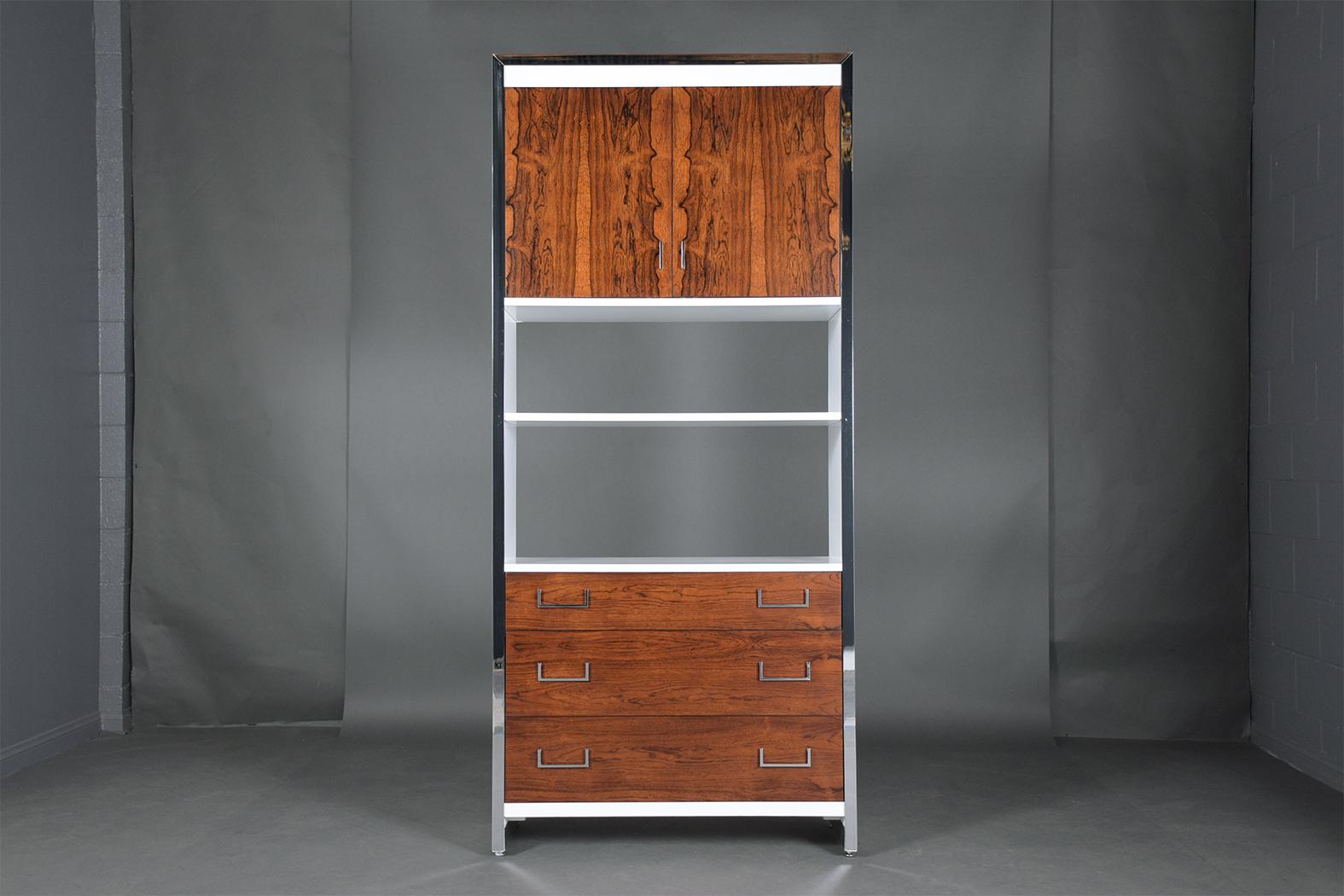American Pair of Mid-Century Rosewood Bookcases