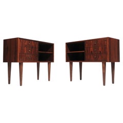 Pair of Mid Century Rosewood Nightstands