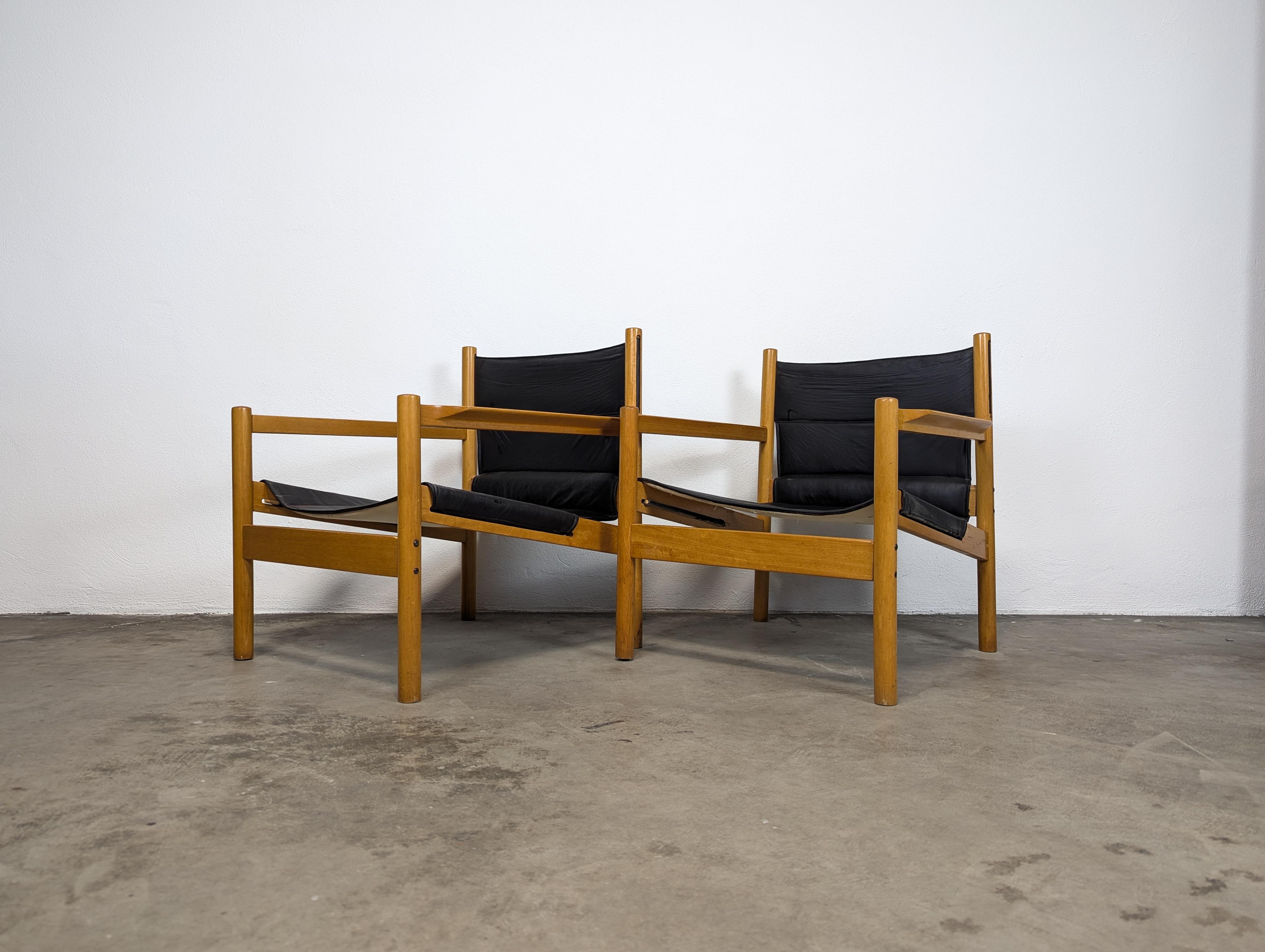 Brazilian Pair of Mid Century 'Roxinho' Lounge Chairs by Michel Arnoult, Brazil, c1960s For Sale