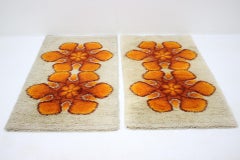 Pair of Midcentury Rugs, Carpets, Ege Rya Style, 1970s
