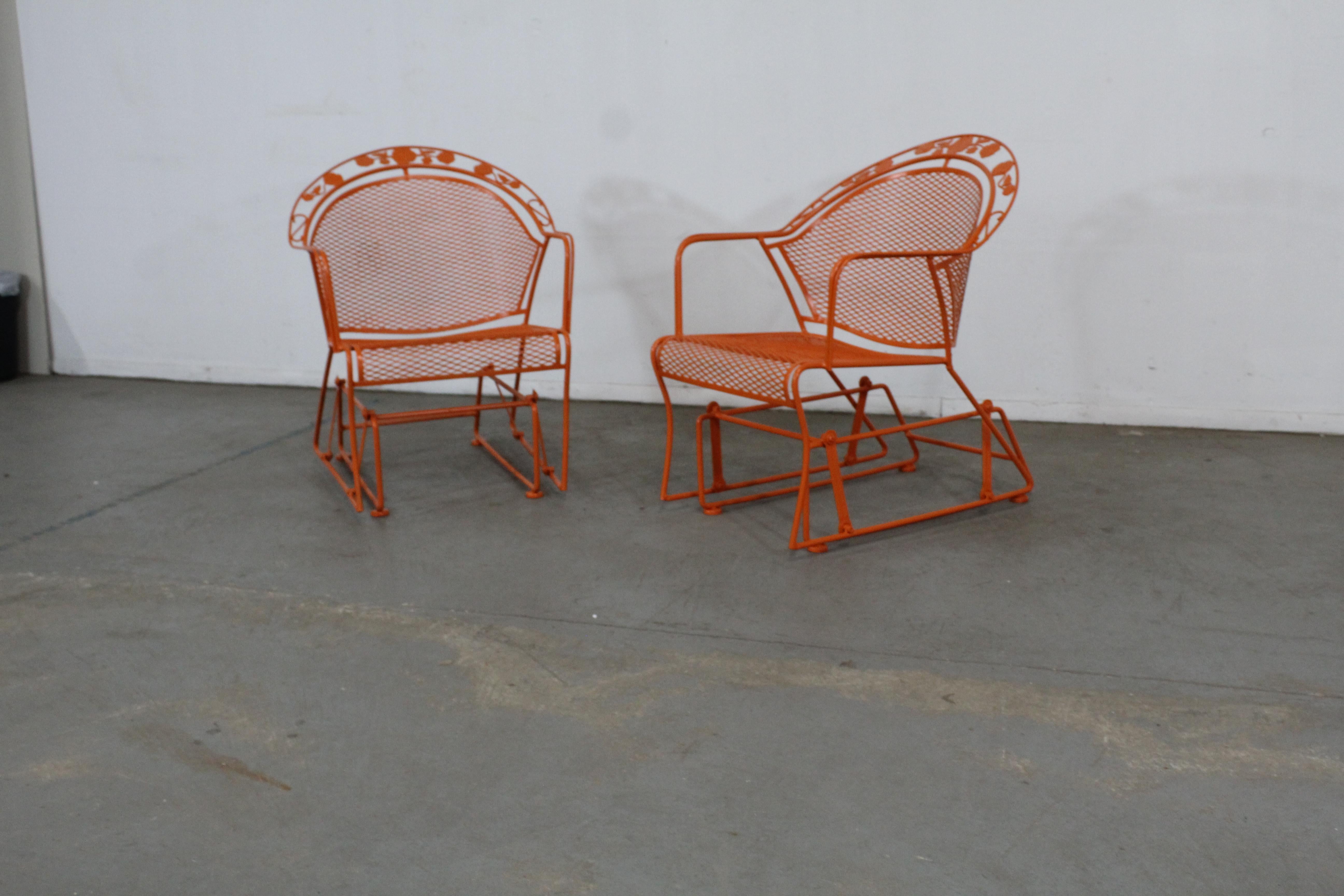 Pair of Mid-Century Salterini Glider Lounge Chairs 5