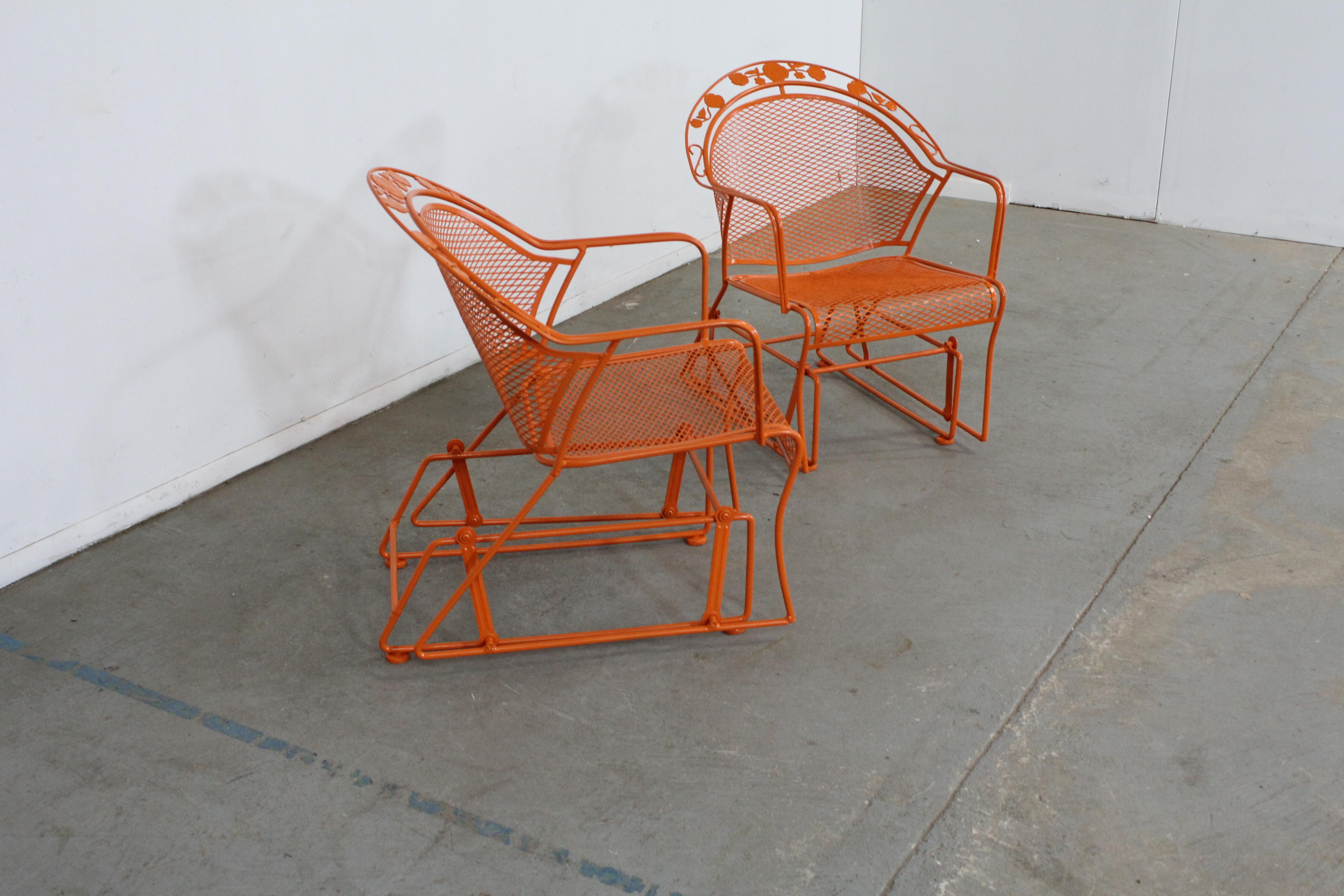 Mid-Century Modern Pair of Mid-Century Salterini Glider Lounge Chairs