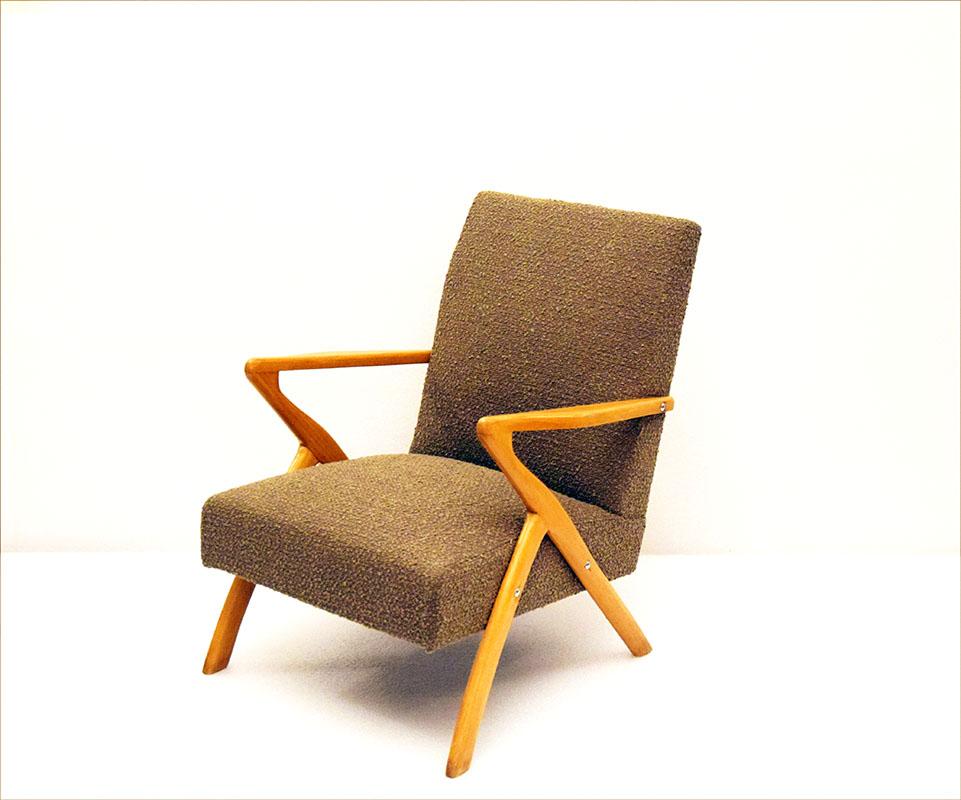 Pair of Midcentury Scandinavian Armchairs, 1950s In Excellent Condition For Sale In Parma, IT