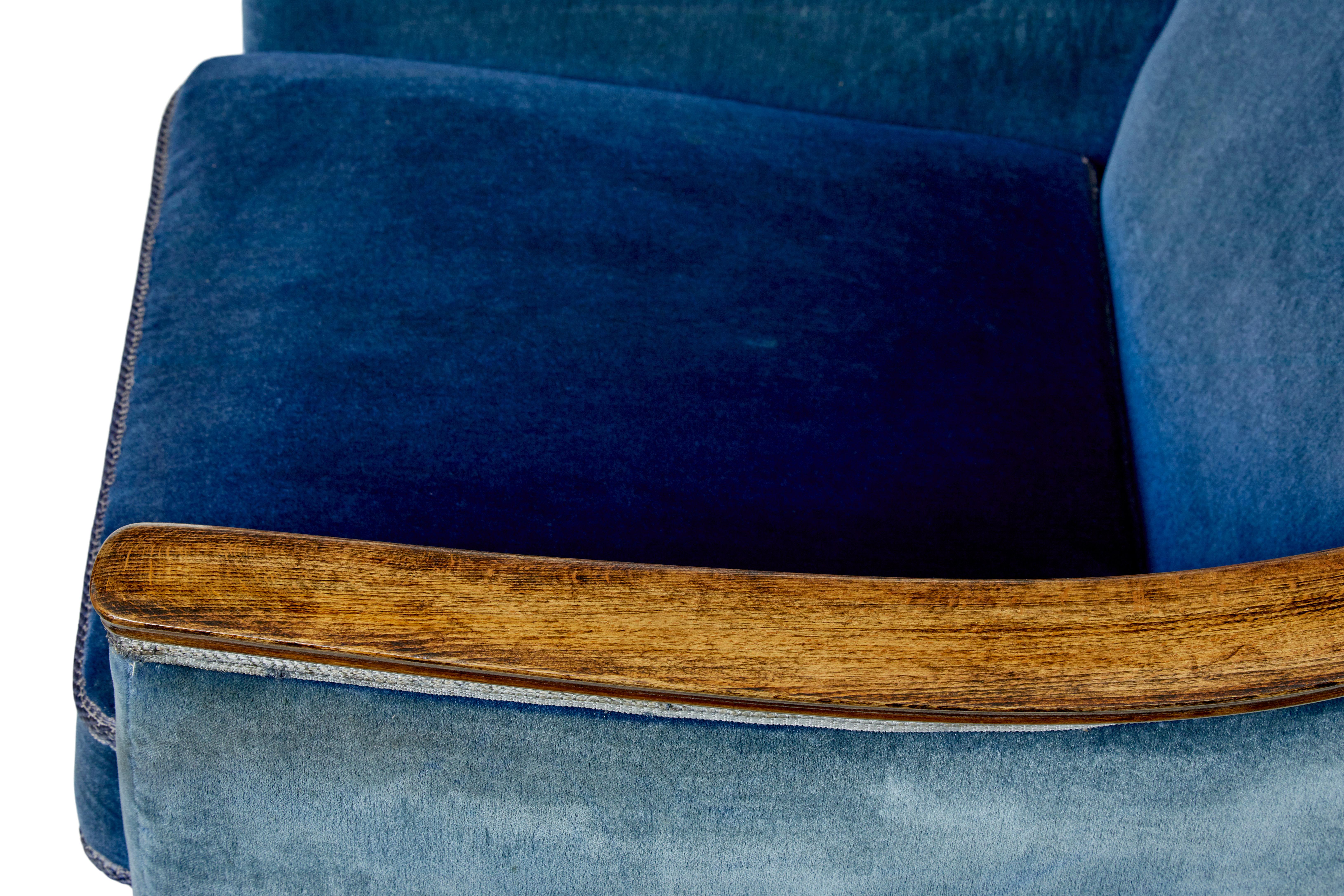 Svedese Coppia di poltrone scandinave di metà secolo in vendita