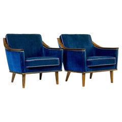Pair of mid century Scandinavian armchairs