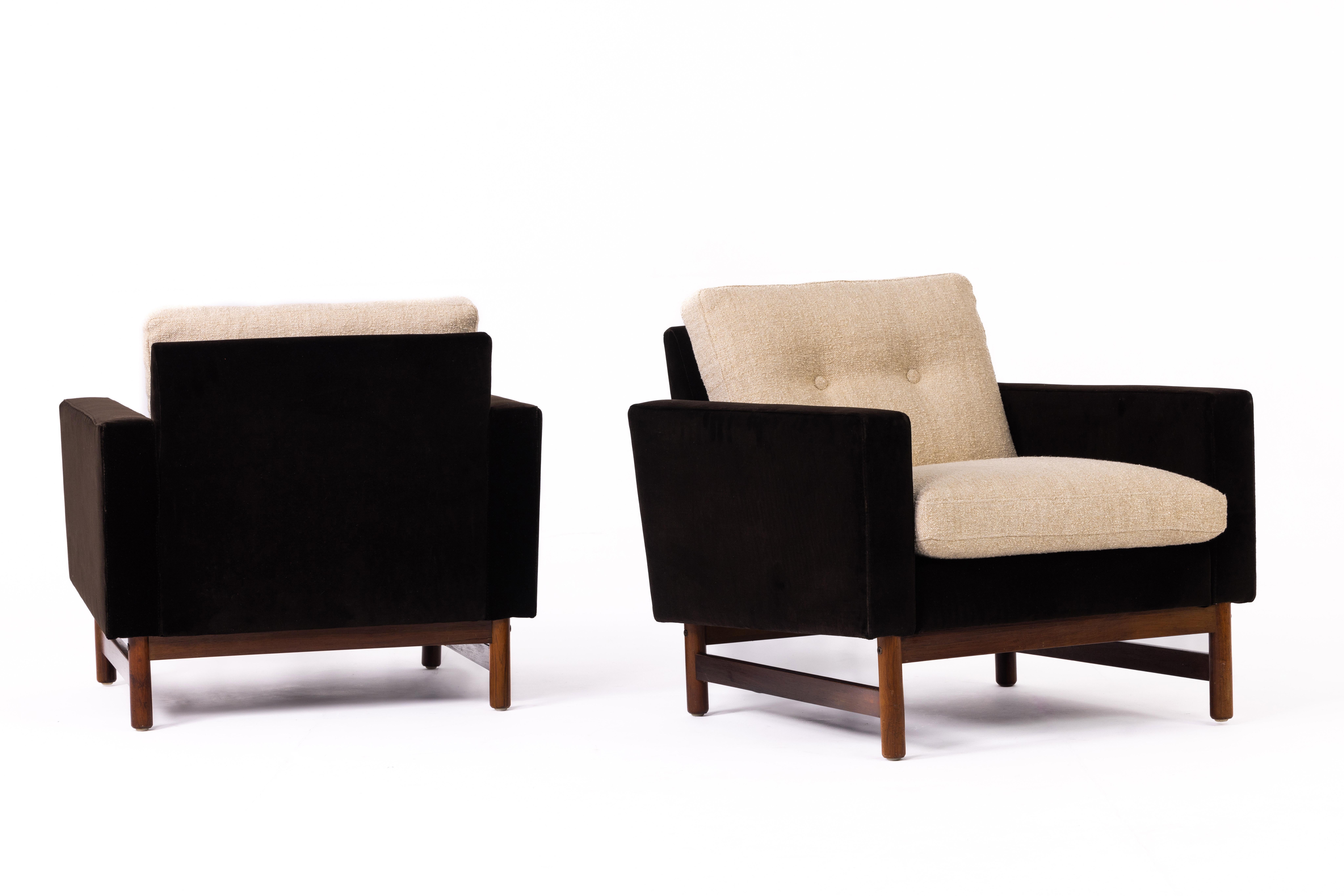 Pair of Mid-Century Scandinavian armchairs, Sweden 1960s In Good Condition For Sale In Torino, Piemonte