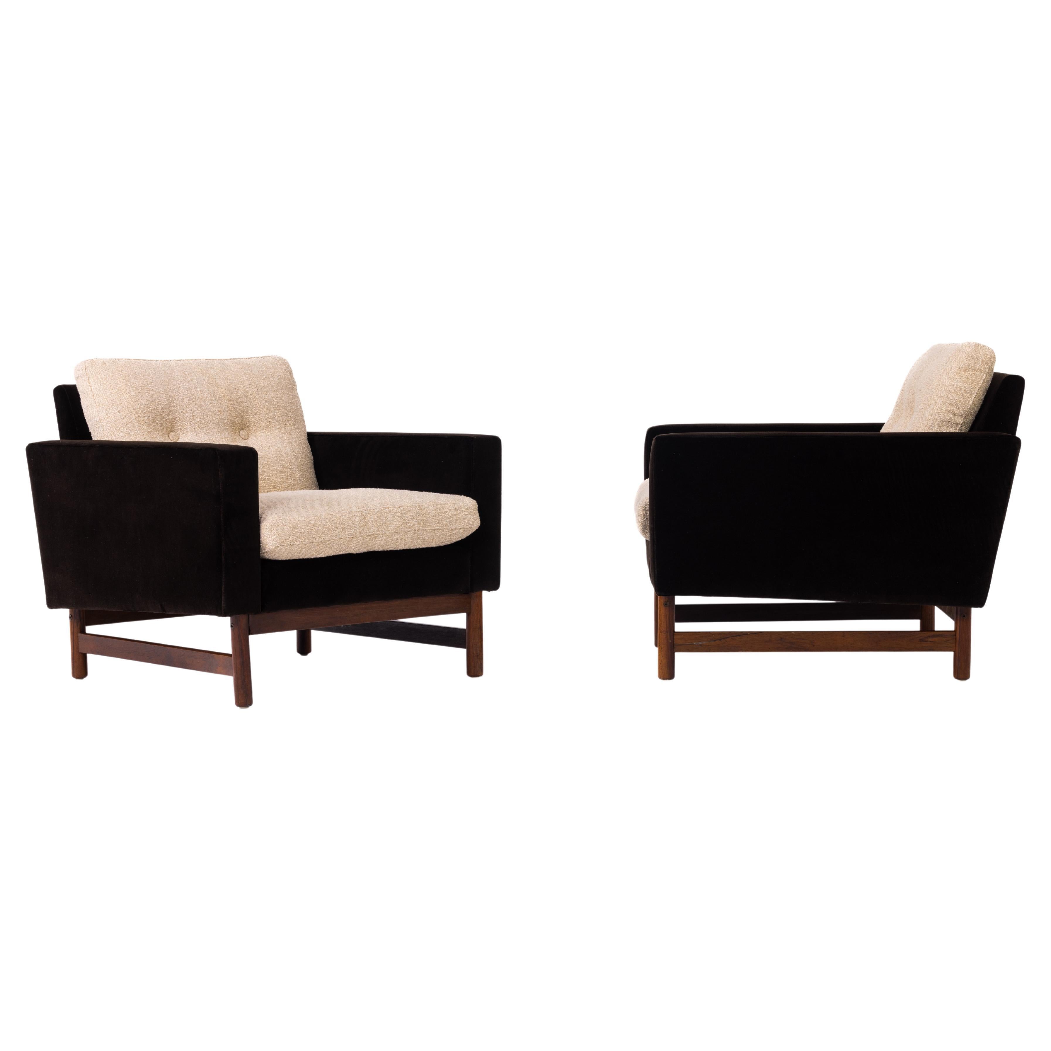 Pair of Mid-Century Scandinavian armchairs, Sweden 1960s For Sale