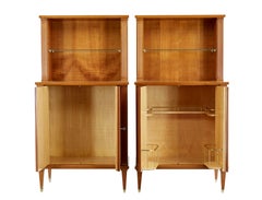 Pair of mid century Scandinavian elm cabinets